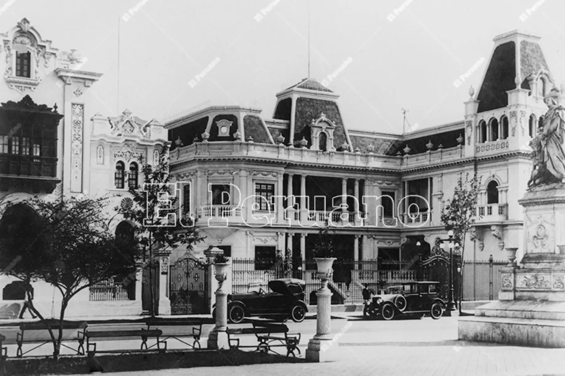 La Casa Wiese, construida en 1920 en el paseo Colón, antigua zona lujosa de la ciudad. El edificio actualmente alberga a la Casa del Maestro (1930). Foto: Archivo Histórico de El Peruano.