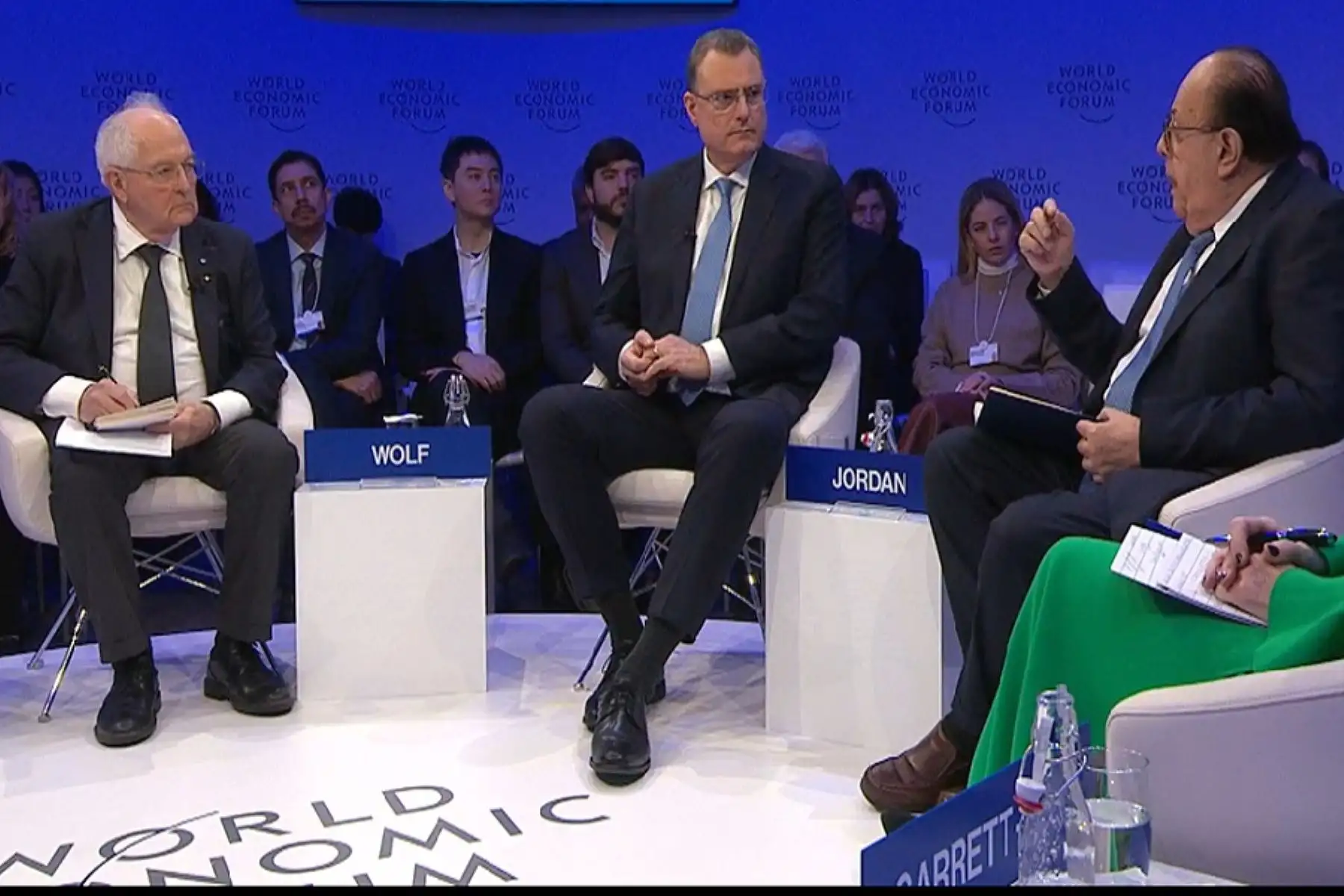 El presidente del Banco Central de Reserva (BCR), Julio Velarde, en Foro Económico Mundial. Cortesía