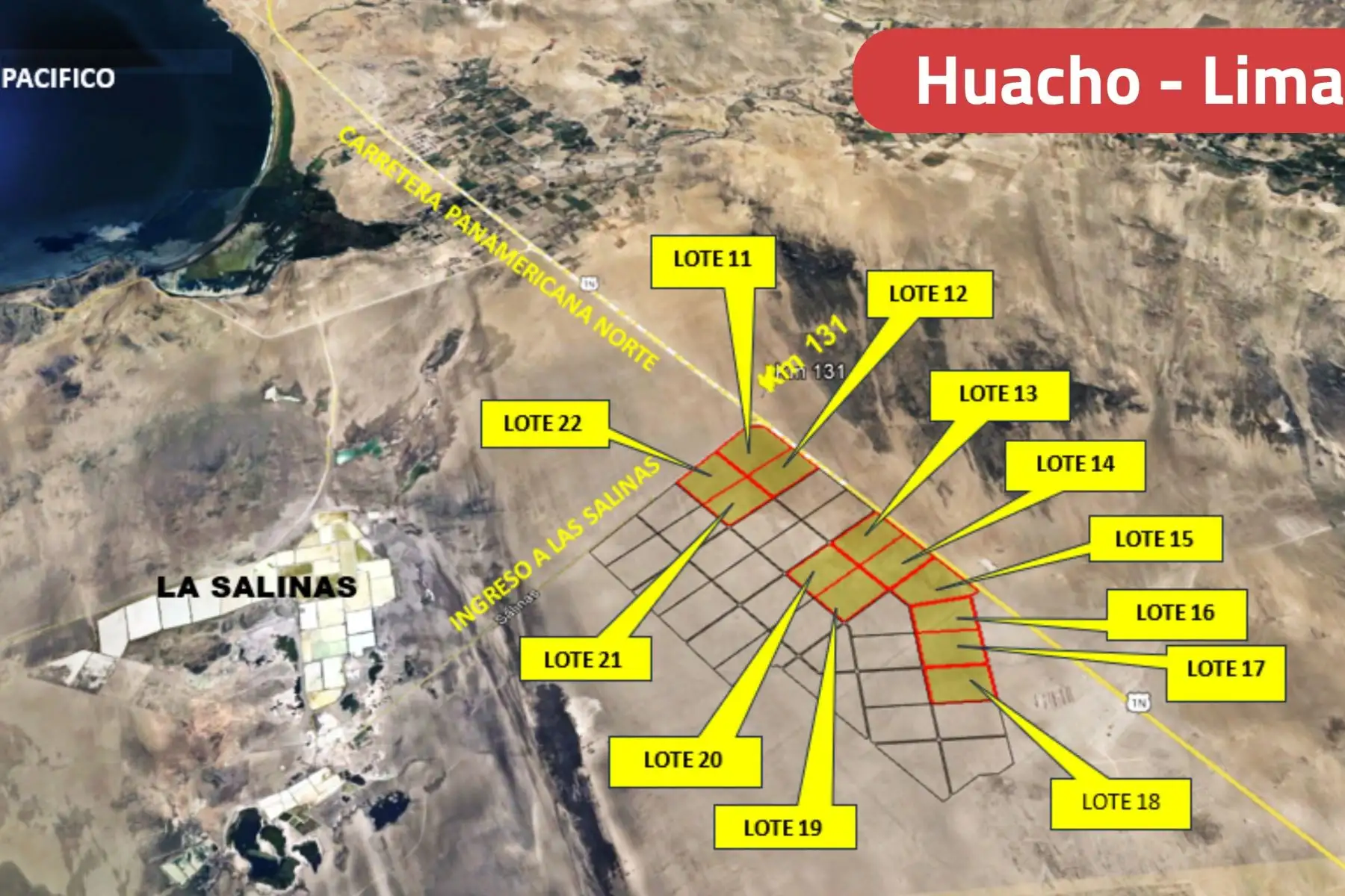 Plano de ubicación de uno de los bienes del Estado que serán subastados por la SBN. Foto: ANDINA/Difusión.