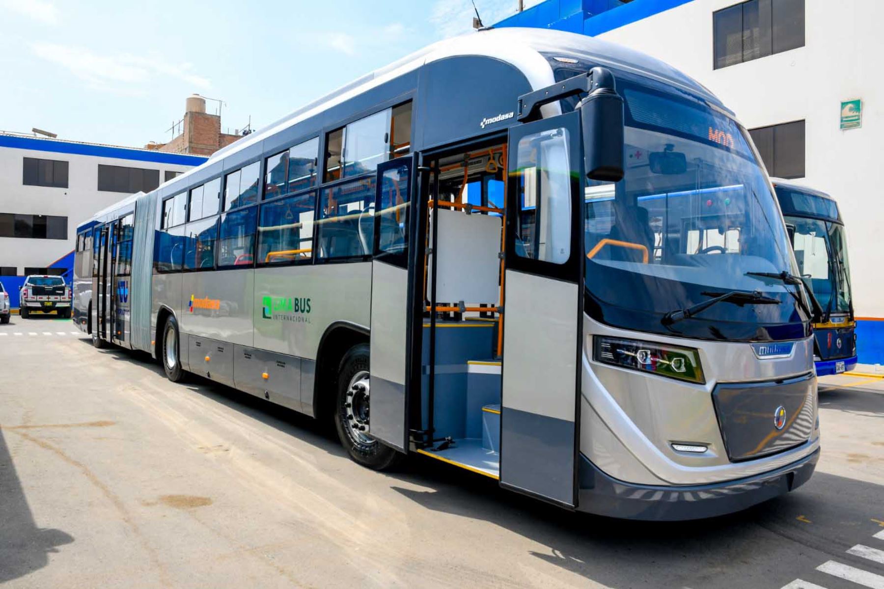 Nuevo bus articulado del Metropolitano es más moderno y podrá transportar a 164 pasajeros. Foto: ANDINA/Difusión