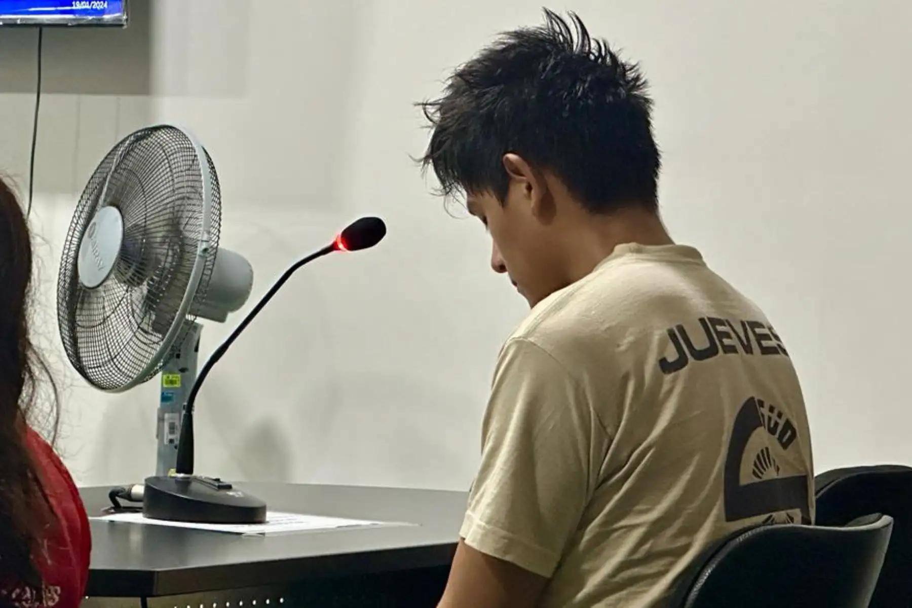 El Poder Judicial, a través del Primer Juzgado de Investigación Preparatoria de la Corte de Huaura, ordenó 18 meses de prisión preventiva contra Christian Ronaldo Trujillo Bardales por el presunto asesinato de las hermanas: Anabel Inocente Ocaño, de 18 años de edad, y la menor con la iniciales L.A.I.O, de 16 años.
Foto: ANDINA/Poder Judicial