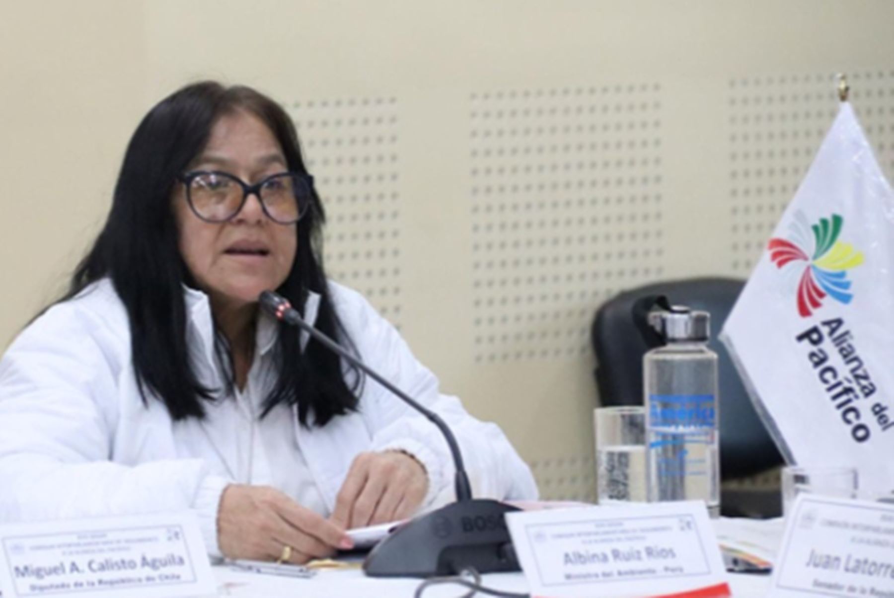 Ministra del Ambiente Albina Ruíz expone avances en la acción climática peruana en el marco de la Alianza del Pacífico