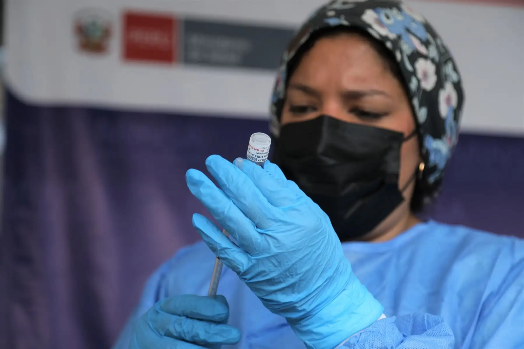 MINSA inicia campaña de vacunación para grupos de riesgo como mayores de 60 años, personal de salud, gestantes y pacientes con enfermedad crónica con la vacuna monovalente.
Foto: Minsa