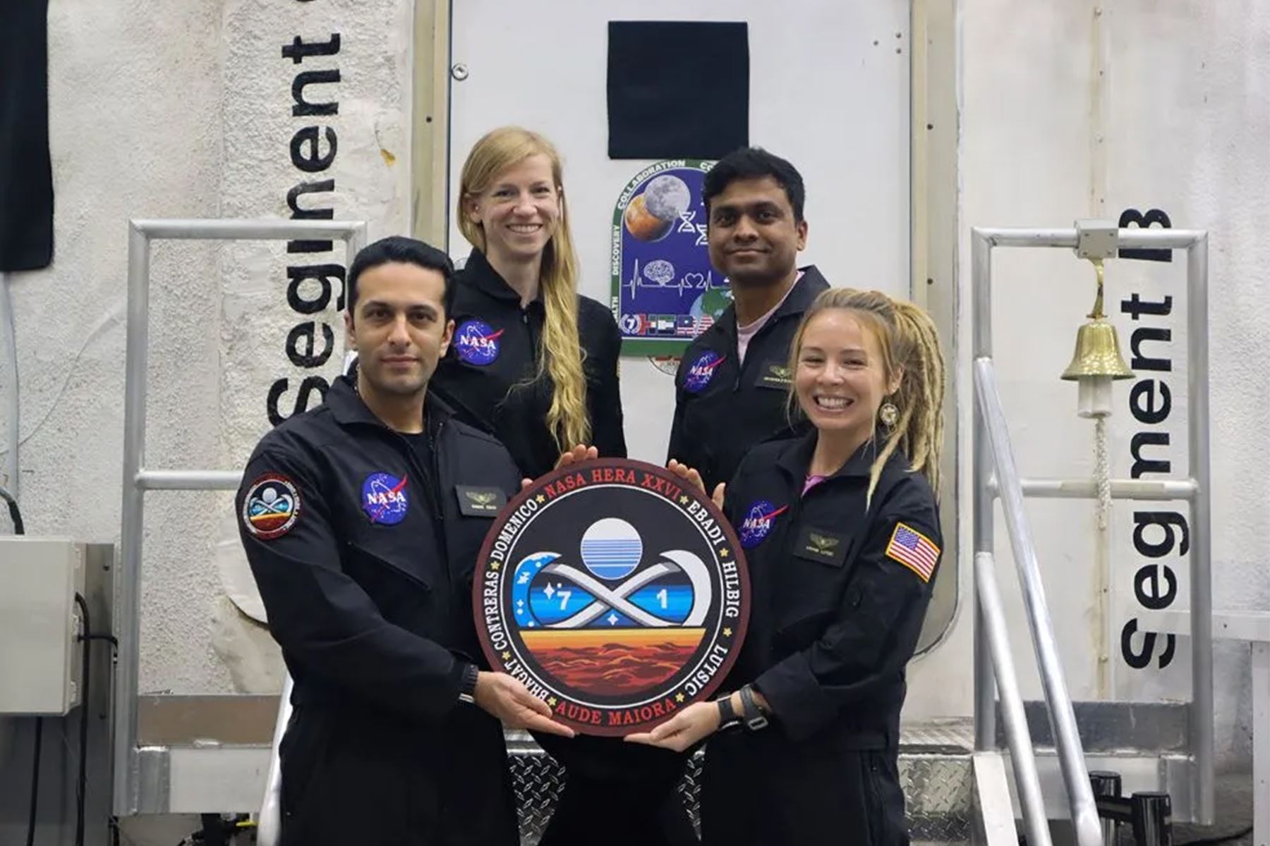 La NASA seleccionó una tripulación de cuatro voluntarios para participar en un viaje simulado a Marte dentro de un hábitat en el Centro Espacial Johnson de la agencia en Houston.
