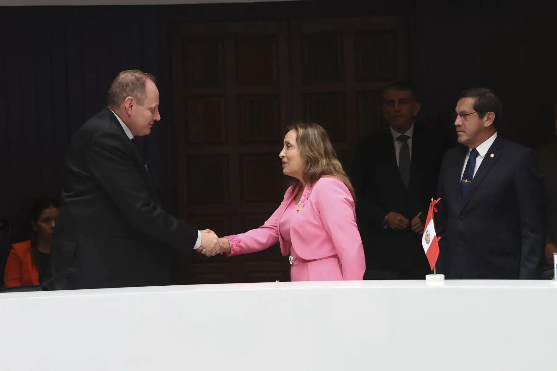 Presidenta Dina Boluarte participa en la XXIV reunión extraordinaria del Consejo Andino de Ministros de Relaciones Exteriores junto a los ministros y autoridades a cargo de la seguridad interna. Foto: Prensa Presidencia