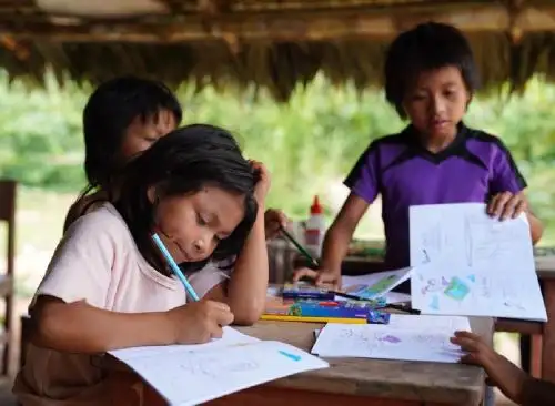 La Biblioteca Nacional del Perú llegó a Madre de Dios e implementa espacios de lectura para los niños de esta región. ANDINA/Difusión