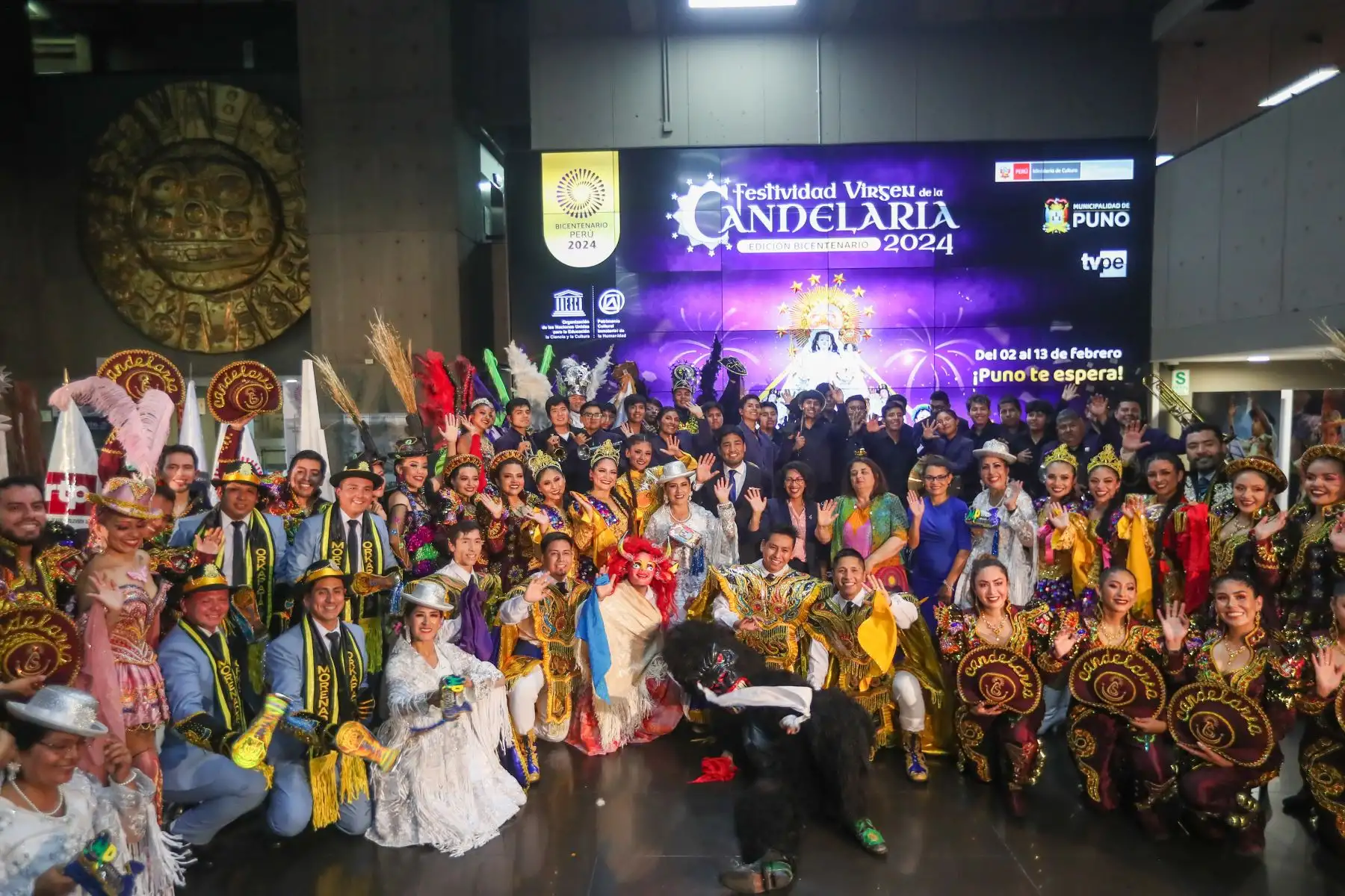 Lanzamiento de la festividad de la Virgen de la candelaria 2024, Edición Bicentenario.
Foto: ANDINA/Ricardo Cuba