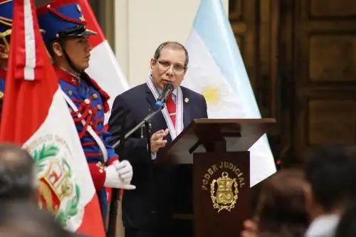 Presidente del Poder Judicial, Javier Arévalo. ANDINA/Difusión