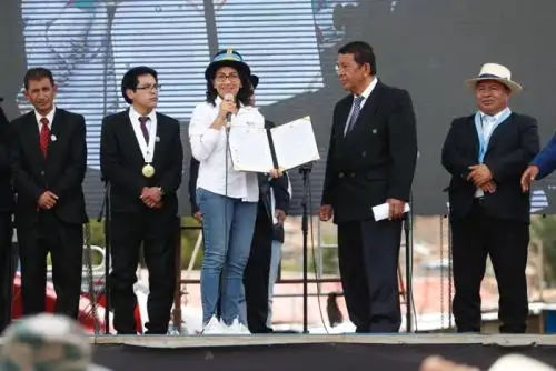 La ministra Leslie Urteaga anunció que trabajarán para declarar a la tunantada como patrimonio mundial.