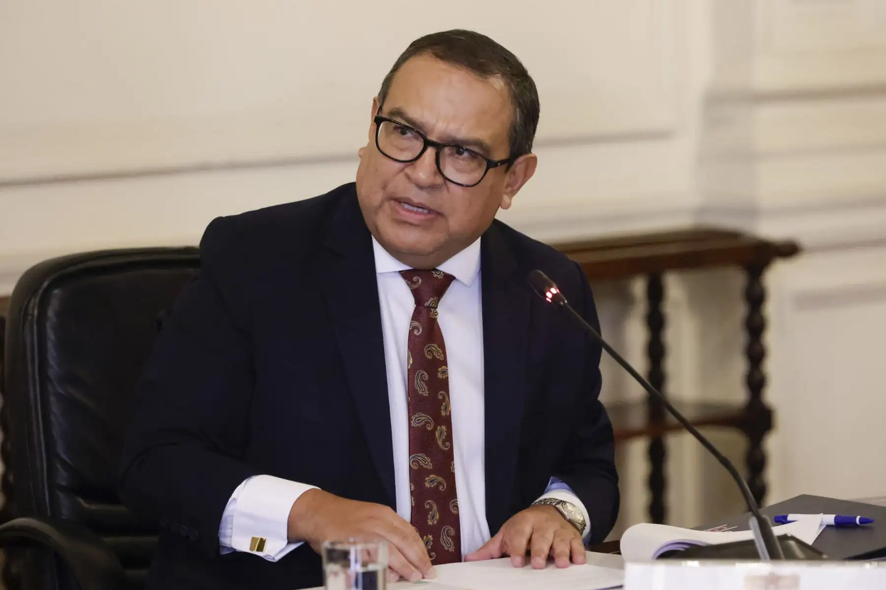 Con el firme objetivo de luchar contra la delincuencia y el crimen organizado, la presidenta Dina Boluarte lidera la primera sesión ordinaria del Consejo Nacional de Seguridad Ciudadana, CONASEC.
Foto: ANDINA/Presidencia Perú