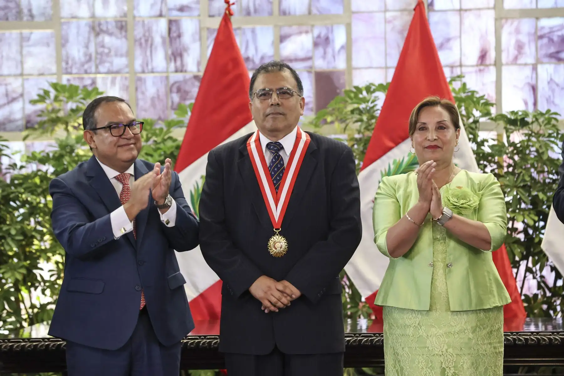 Presidenta Dina Boluarte participa del décimo aniversario del fallo de La Corte Internacional de Justicia sobre la delimitación marítima entre Perú y Chile. 
Foto: ANDINA/Prensa Presidencia