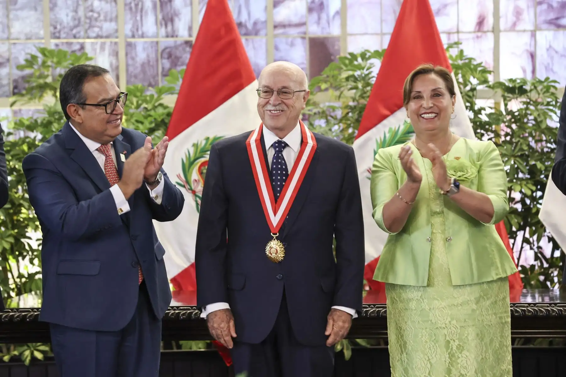 Presidenta Dina Boluarte participa del décimo aniversario del fallo de La Corte Internacional de Justicia sobre la delimitación marítima entre Perú y Chile. 
Foto: ANDINA/Prensa Presidencia
