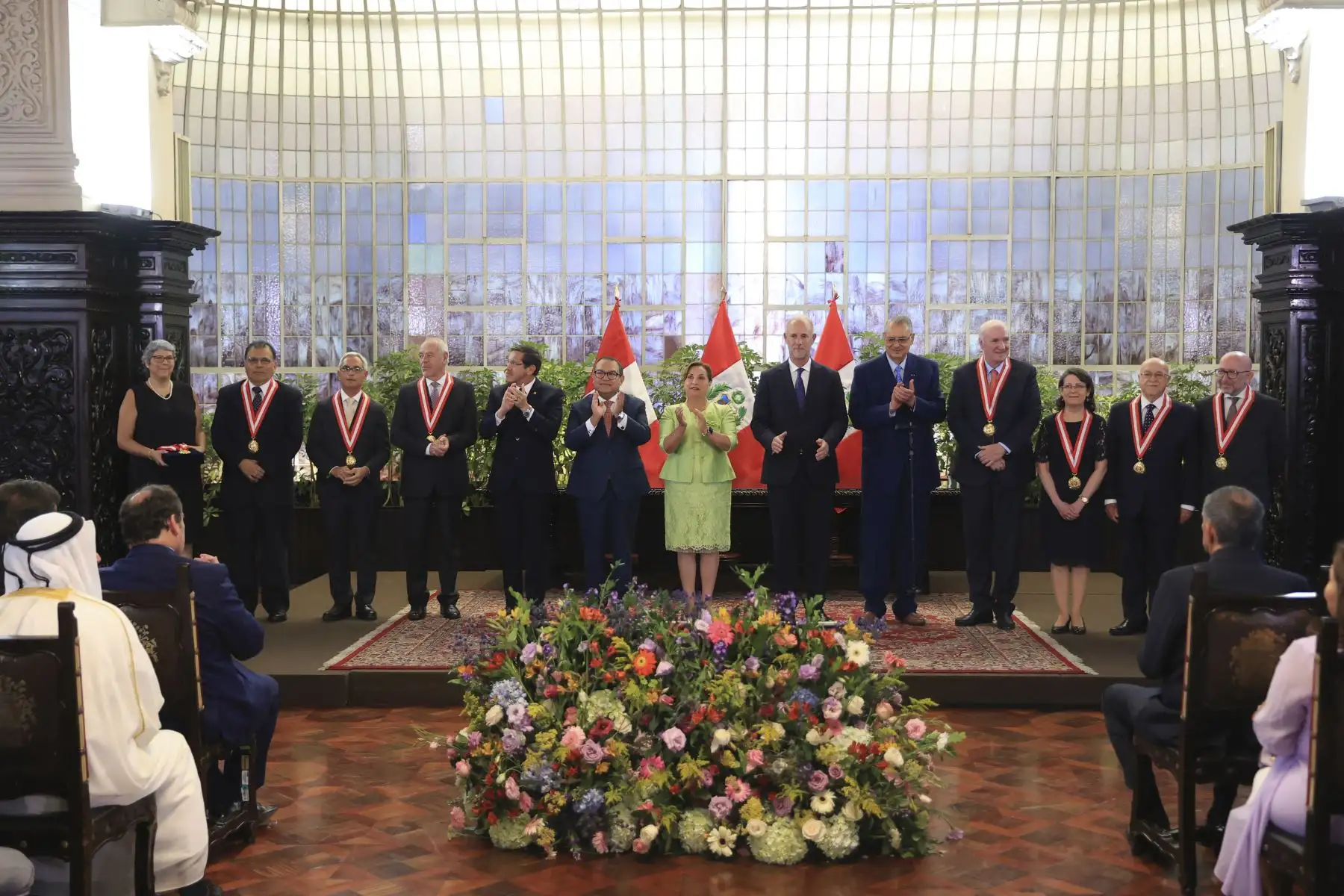 Presidenta Dina Boluarte participa del décimo aniversario del fallo de La Corte Internacional de Justicia sobre la delimitación marítima entre Perú y Chile. 
Foto: ANDINA/Prensa Presidencia
