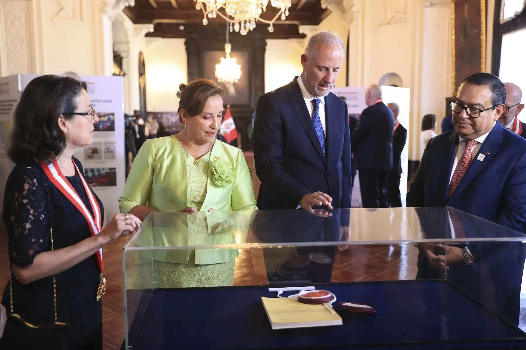 Presidenta Dina Boluarte participa del décimo aniversario del fallo de La Corte Internacional de Justicia sobre la delimitación marítima entre Perú y Chile. 
Foto: ANDINA/Prensa Presidencia