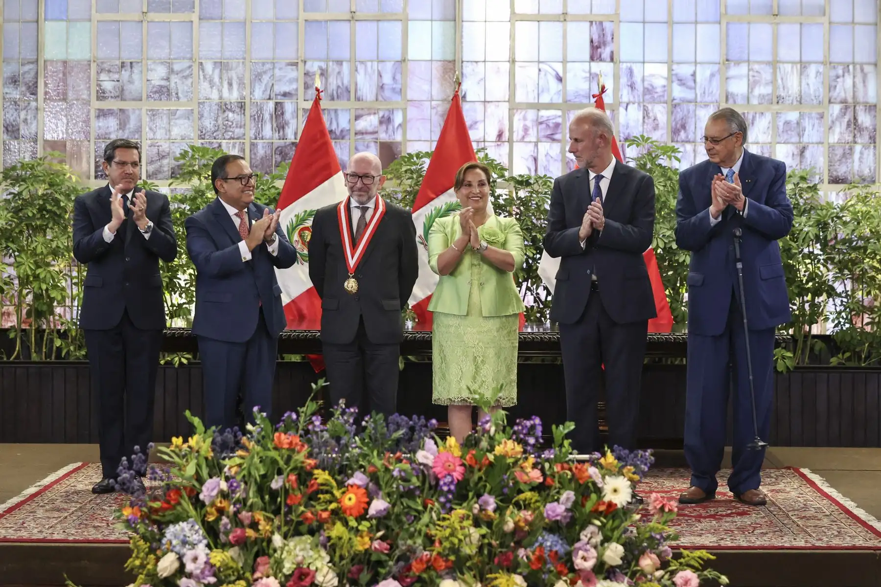 Presidenta Dina Boluarte participa del décimo aniversario del fallo de La Corte Internacional de Justicia sobre la delimitación marítima entre Perú y Chile. 
Foto: ANDINA/Prensa Presidencia