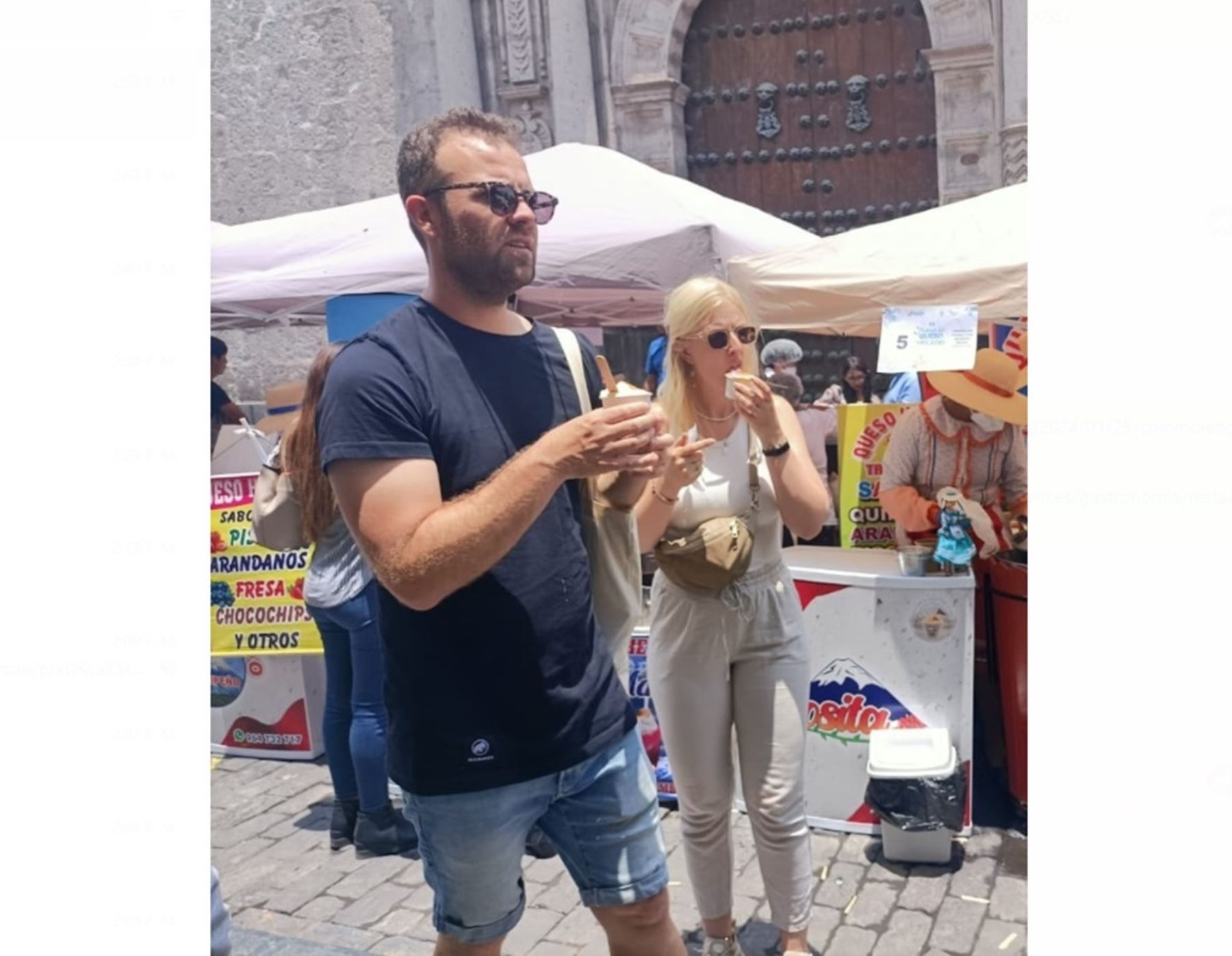 El XII Festival del Queso Helado que se celebra en Arequipa fue la oportunidad esperada para presentar nuevas variedades del tradicional postre que cautiva a arequipeños y turistas. Foto: Rocío Méndez