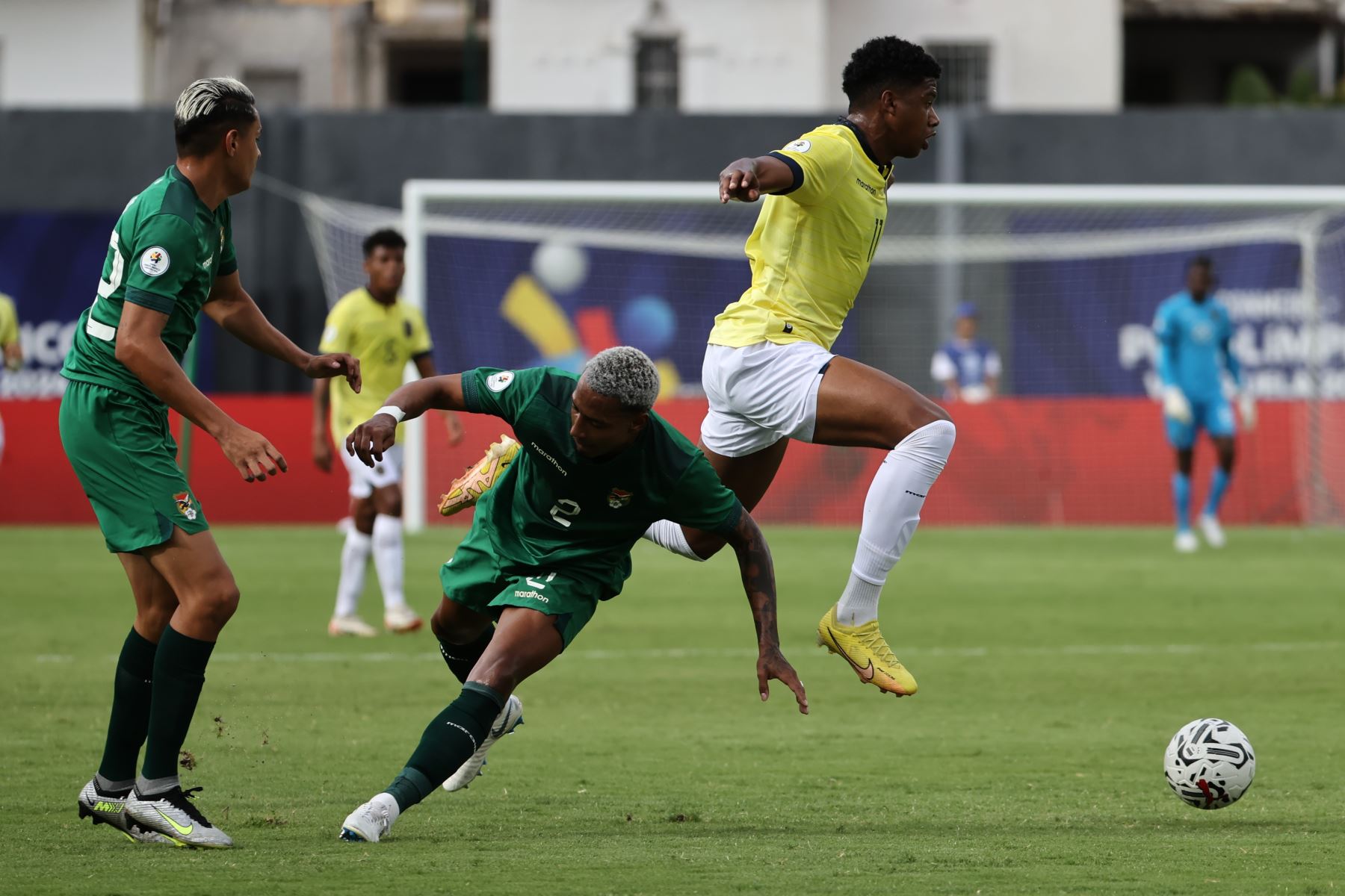 Ecuador derrotó por 2-0 al combinado Sub-23 de Bolivia en el Preolímpico de Venezuela. Foto: EFE
