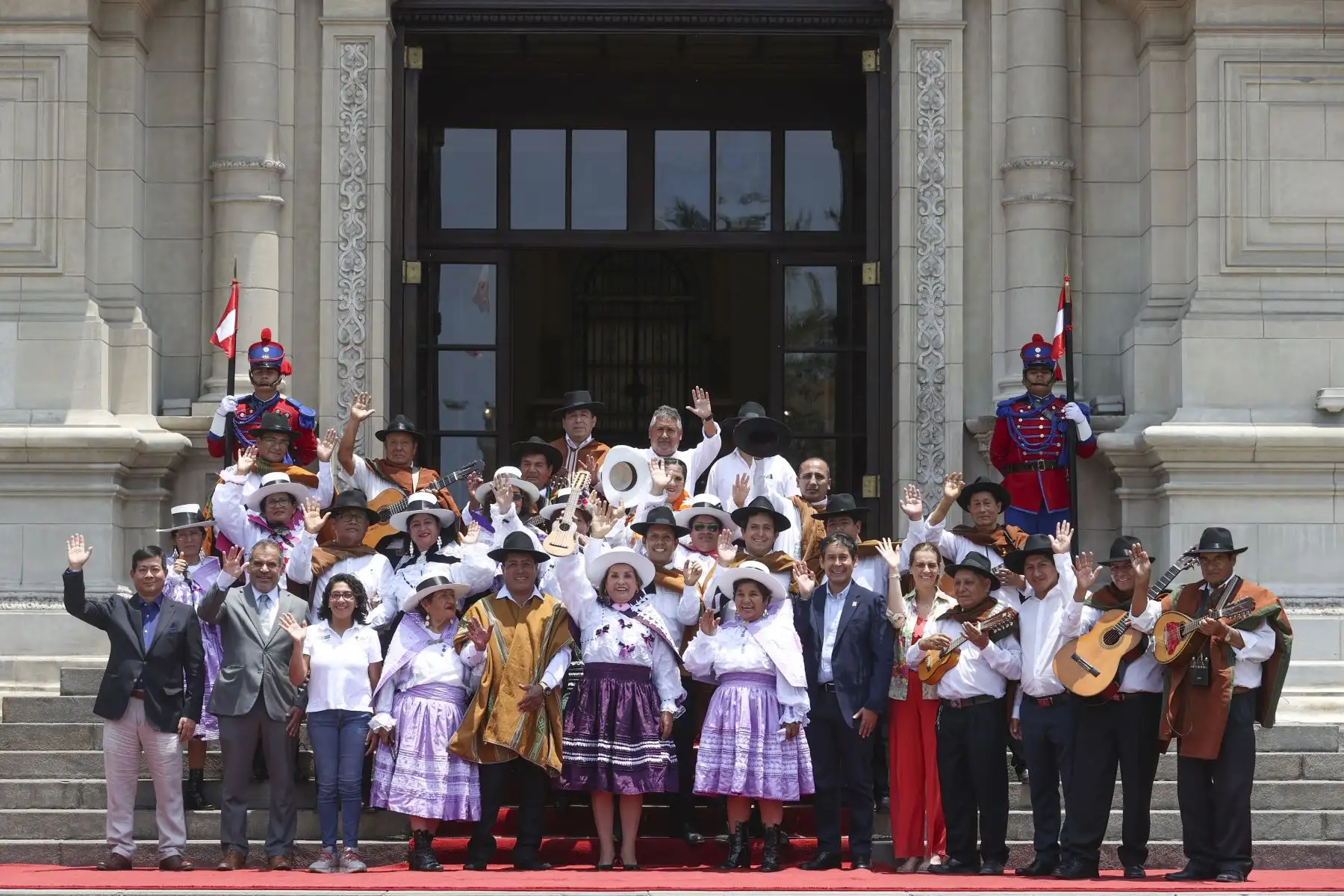 Presidenta Dina Boluarte participa en el lanzamiento del Carnaval Abanquino. Foto: ANDINA/ Prensa Presidencia