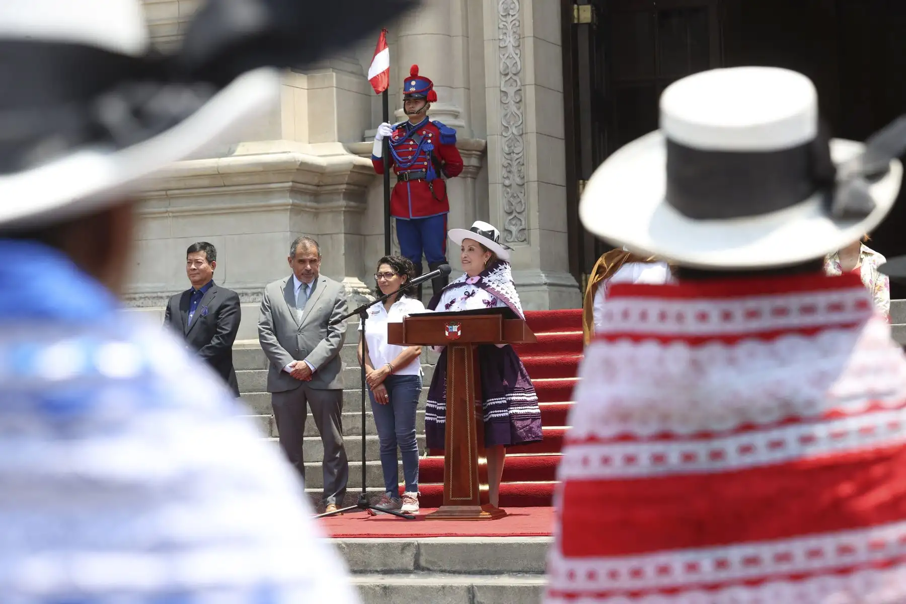 Presidenta Dina Boluarte participa en el lanzamiento del Carnaval Abanquino. Foto: ANDINA/ Prensa Presidencia