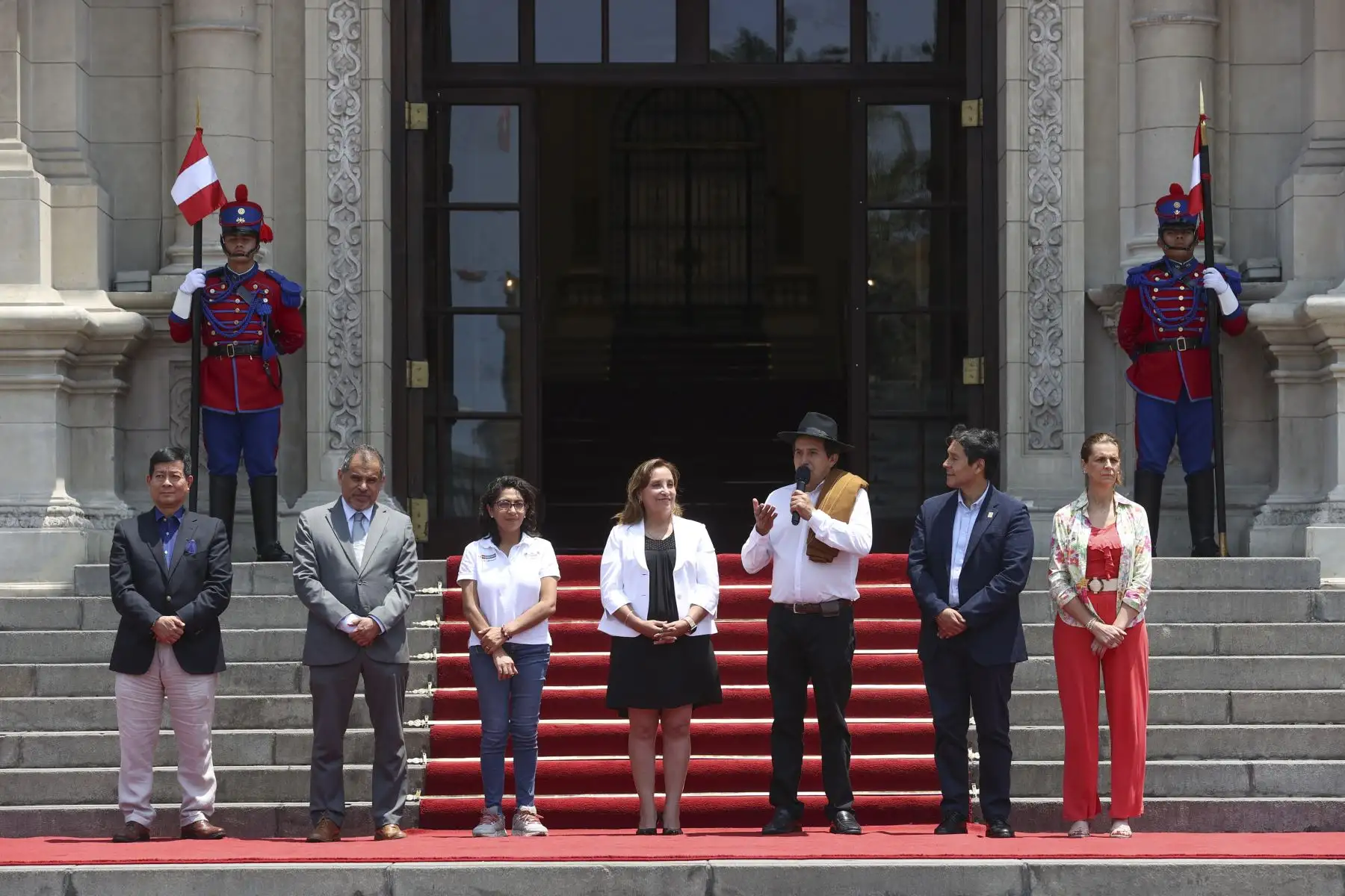 Presidenta Dina Boluarte participa en el lanzamiento del Carnaval Abanquino. Foto: ANDINA/ Prensa Presidencia