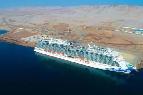 Cruise arriving to San Martin Port in Paracas. Photo: Courtesy.