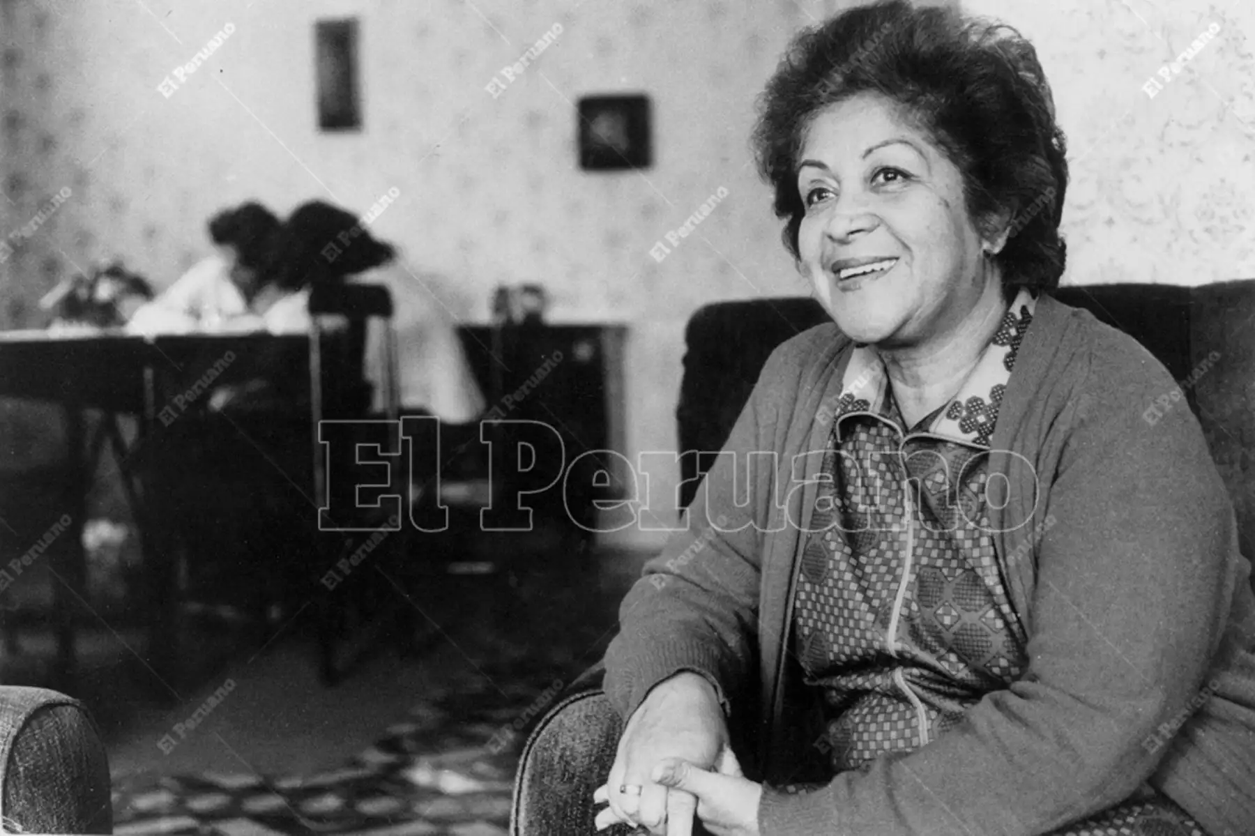 Lima - 13 mayo 1986 / Jesús Morales, actriz cómica en el programa Risas y Salsa. Foto: Archivo Histórico de El Peruano / José Risco