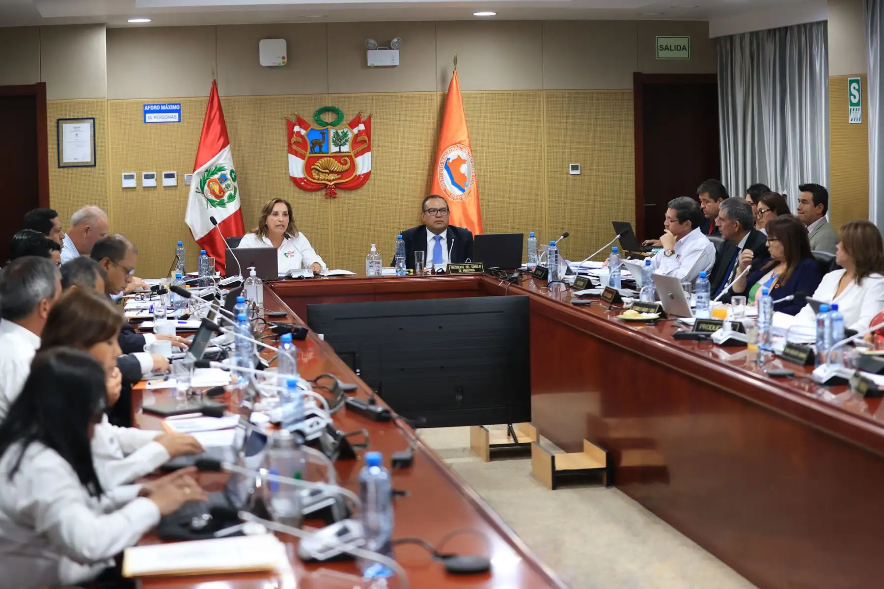 Presidenta de la República, Dina Boluarte preside sesión del Consejo de Ministros.
Foto: ANDINA/Prensa Presidencia
