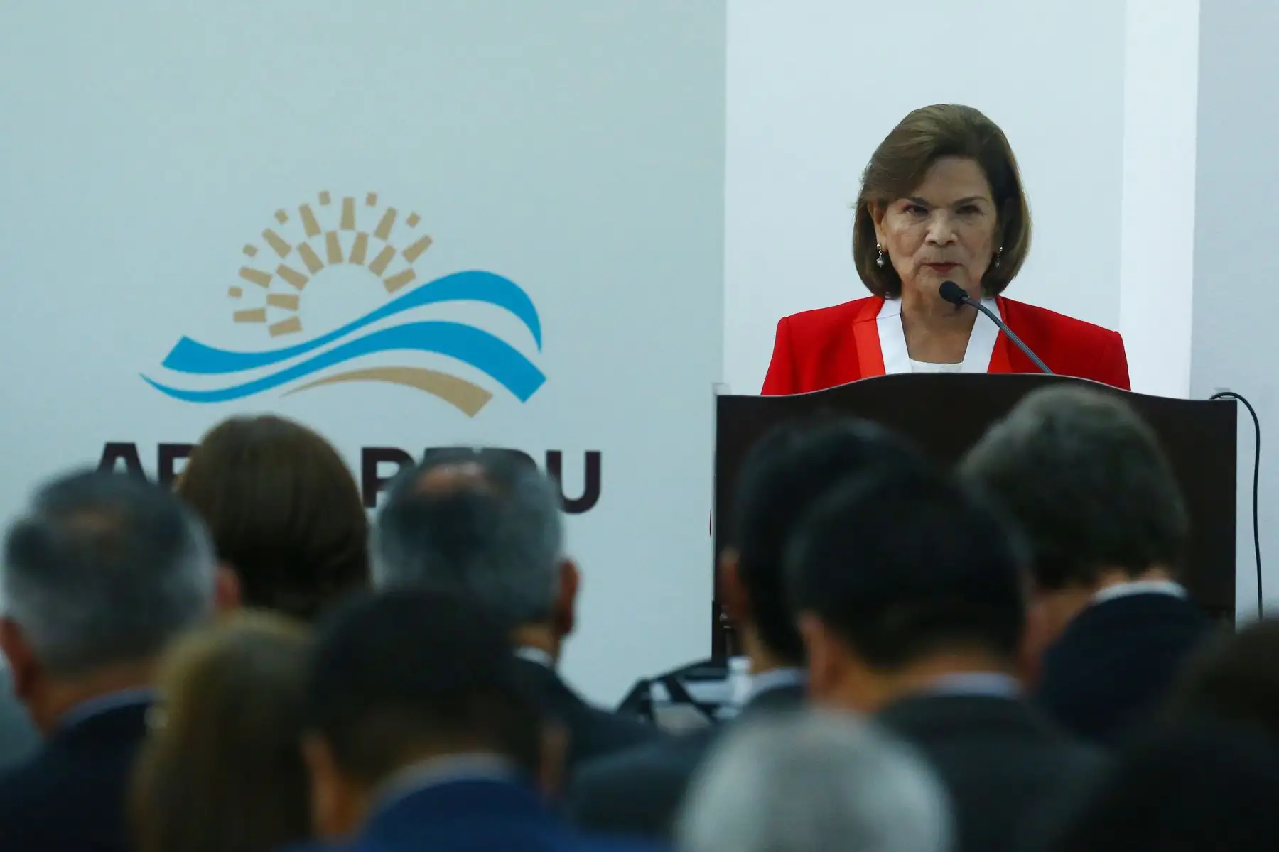 La rectora de la UNMSM, Jeri Ramón Ruffner, participa del lanzamiento de APEC Ciudadano Perú 2024. Una iniciativa que busca promover actividades de diversa índole que permitan acercar los beneficios y oportunidades que el Foro de Cooperación Económica Asia - Pacífico ( APEC) propicia en el Perú. 
Foto: ANDINA/Eddy Ramos