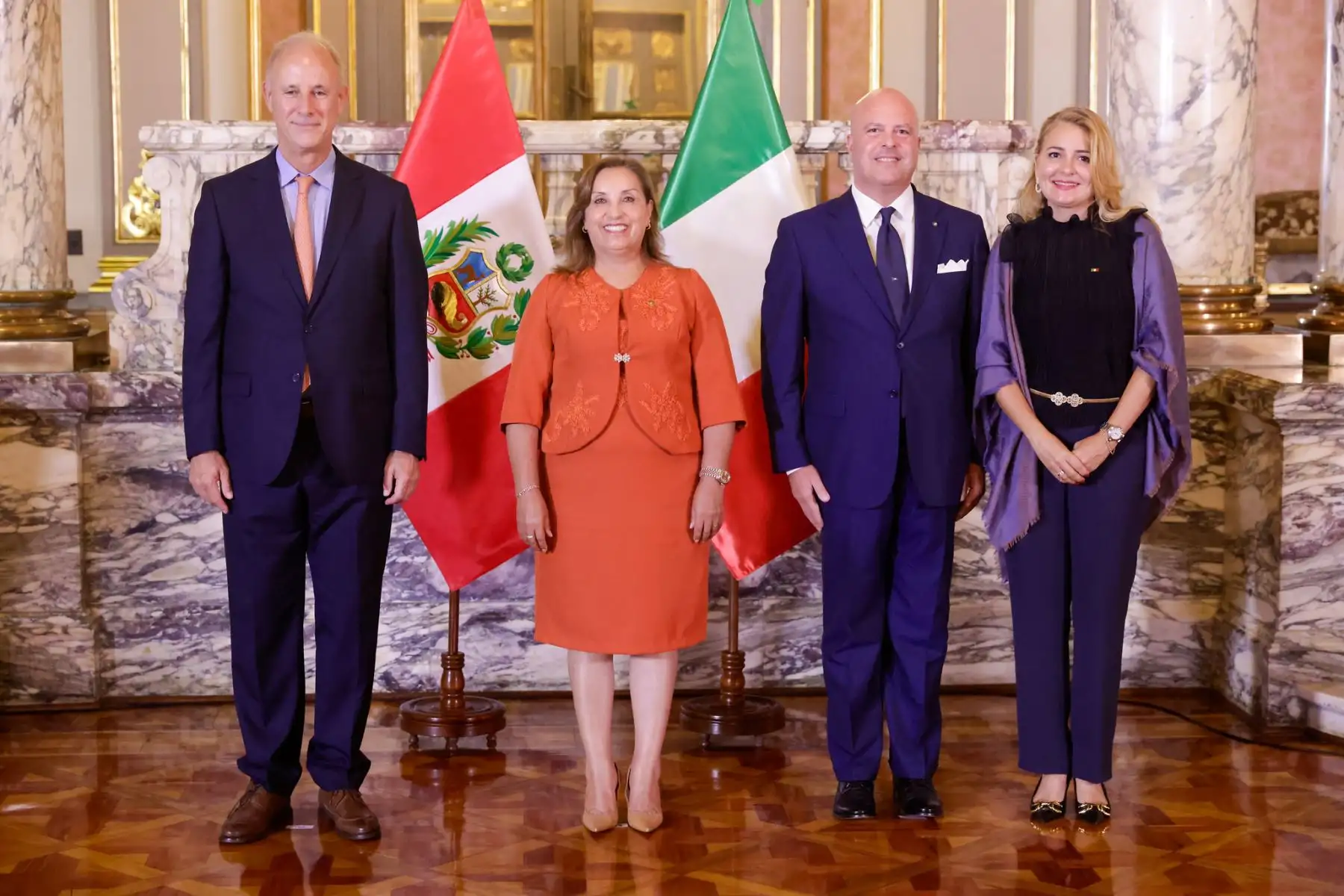 La presidenta de la república, Dina Ercilia Boluarte Zegarra, participó en la presentación de cartas credenciales de embajadores residentes en el Perú.
Foto: ANDINA/Presidencia Perú