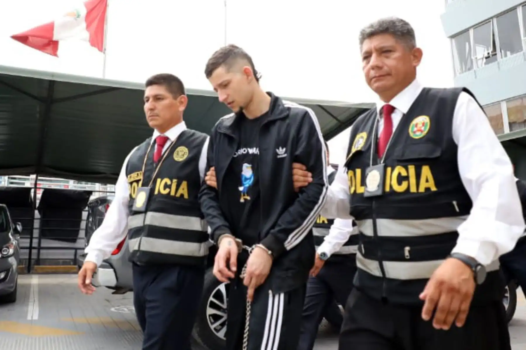 Poder Judicial, a través del Vigésimo Cuarto Juzgado de Investigación Preparatoria de Lima, realiza control de identidad de Sergio Tarache Parra, investigado por el feminicidio de Katherine Gómez. Foto: Difusión