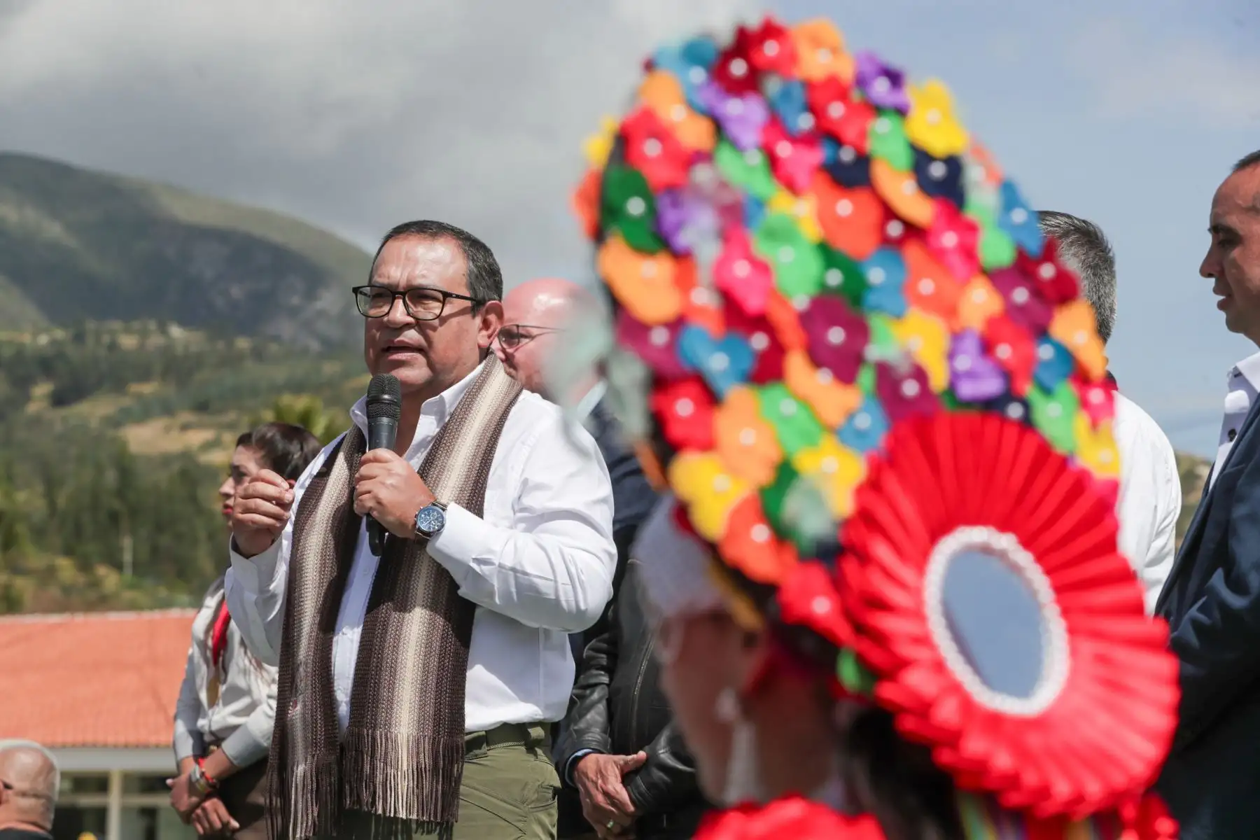 El presidente del Consejo de Ministros, Alberto Otárola, destacó la culminación de las obras de la nueva pista de aterrizaje del aeropuerto Germán Arias Graziani, en Huaraz. Foto: ANDINA/PCM