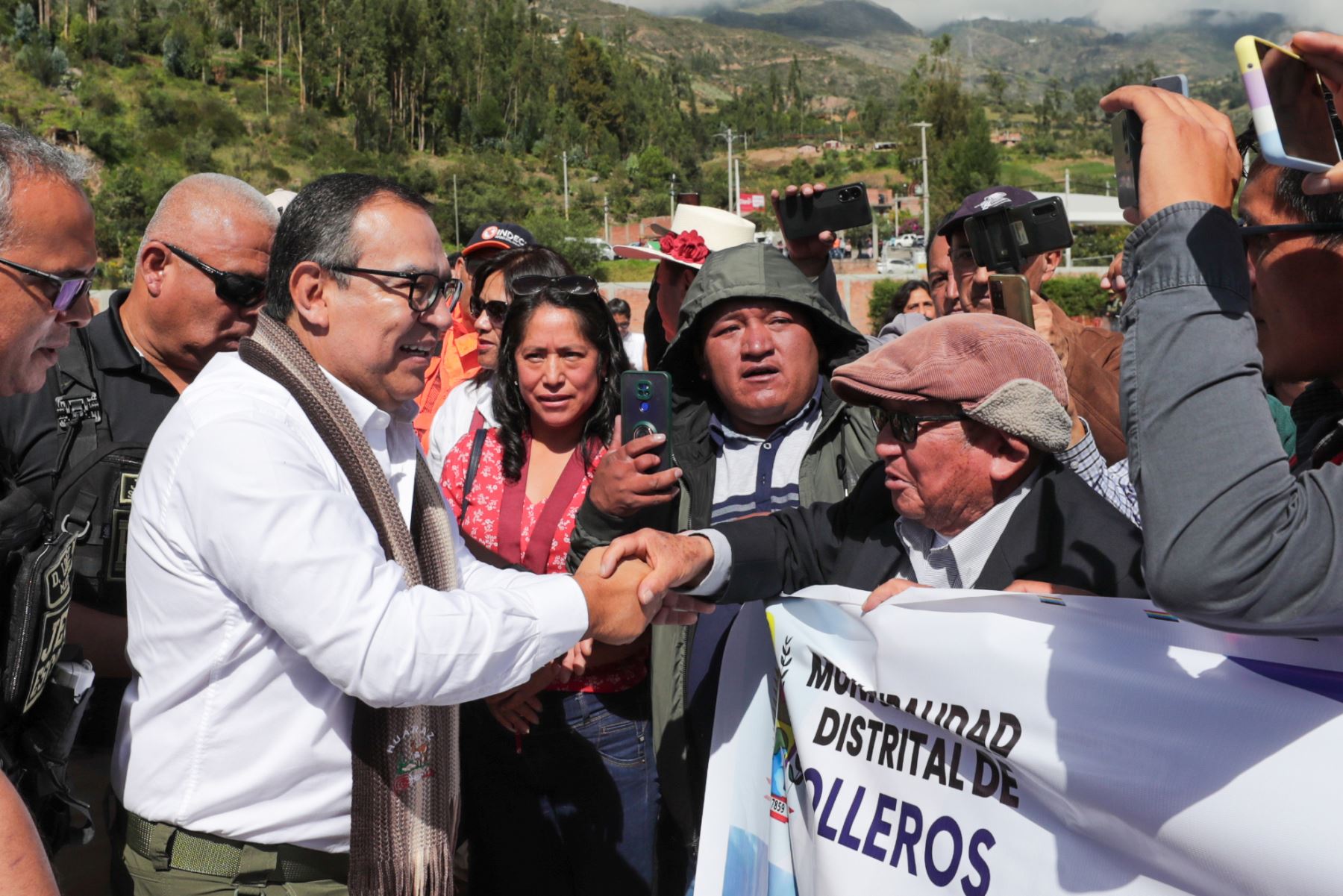 Alberto Otárola en Áncash. ANDINA/Difusión