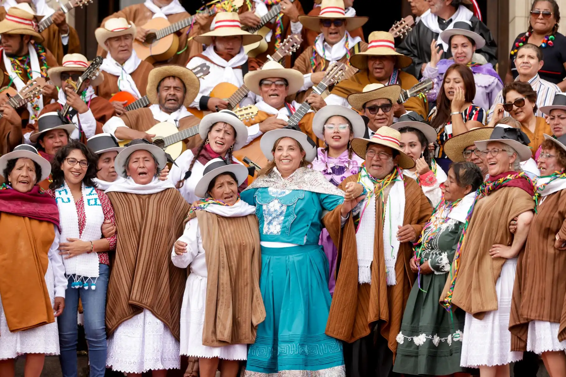 Presidenta de la república, Dina Ercilia Boluarte Zegarra, participaó en el lanzamiento del carnaval lirqueño. Foto: ANDINA/ Prensa Presidencia