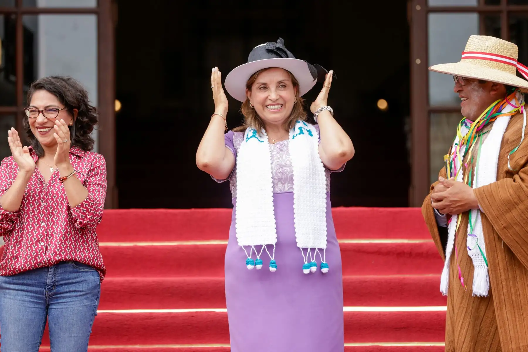Presidenta de la república, Dina Ercilia Boluarte Zegarra, participaó en el lanzamiento del carnaval lirqueño. Foto: ANDINA/ Prensa Presidencia