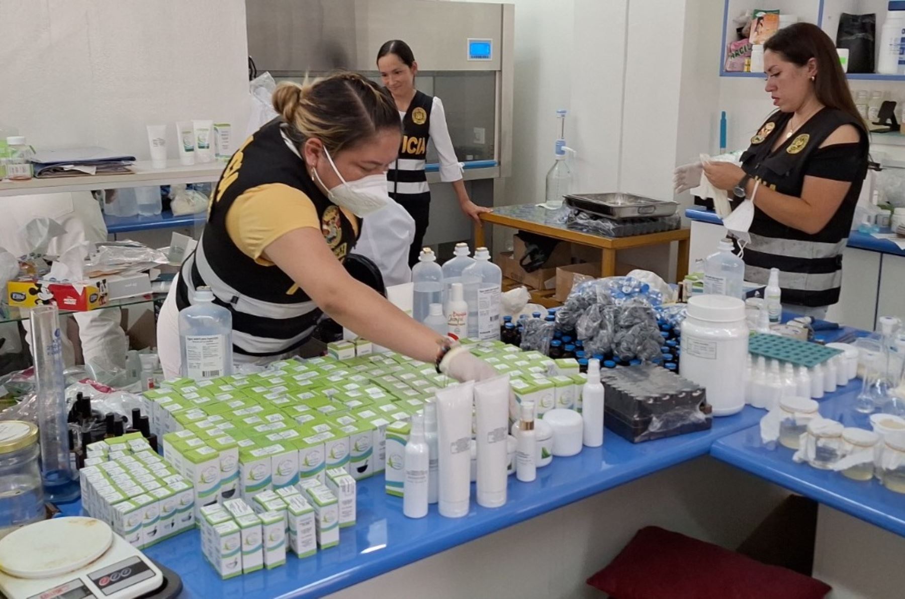 Pueblo Libre: intervienen laboratorio clandestino de medicamentos para la piel