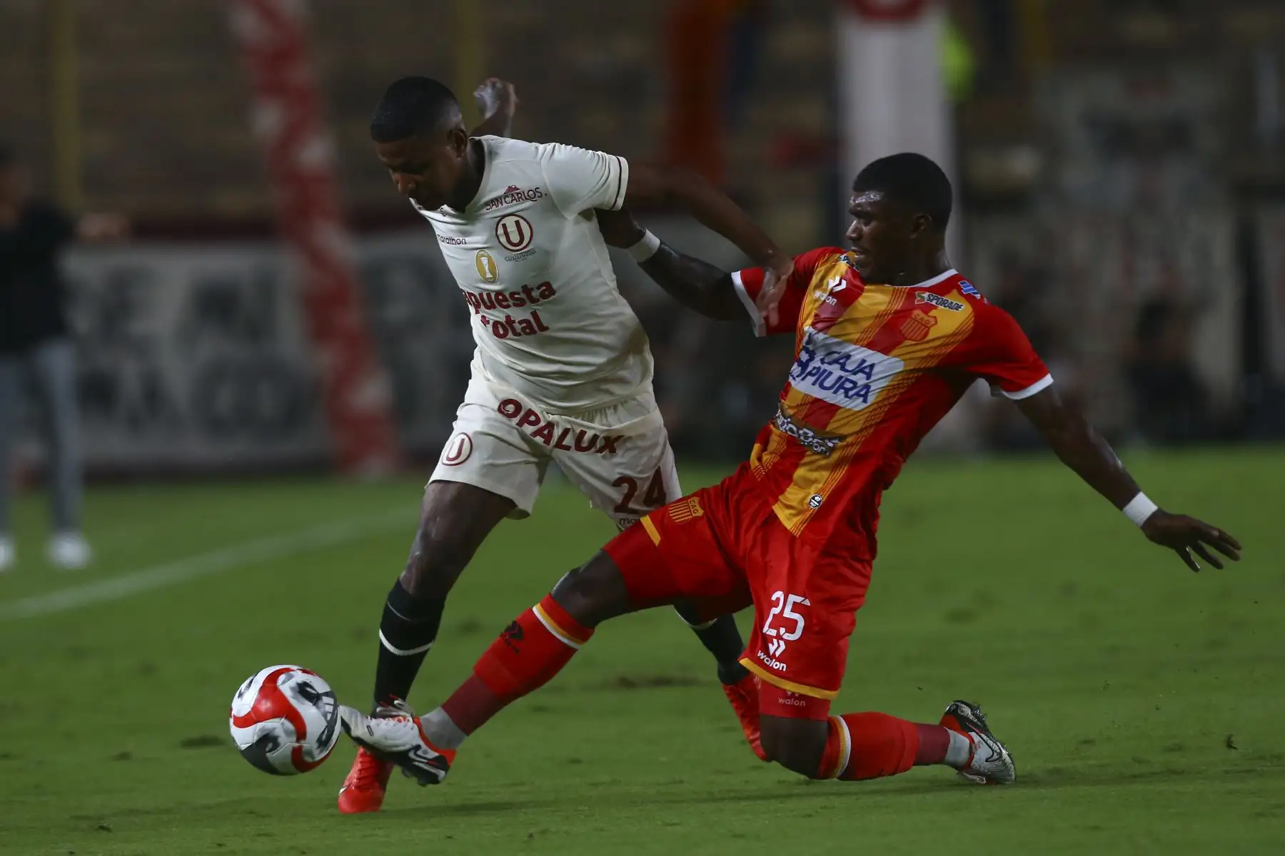 Universitario de Deportes se enfrenta al club Atlético Grau por la fecha 2 de la Liga 1 Apertura  en el estadio Monumental de Ate. 

Foto: ANDINA/Eddy Ramos