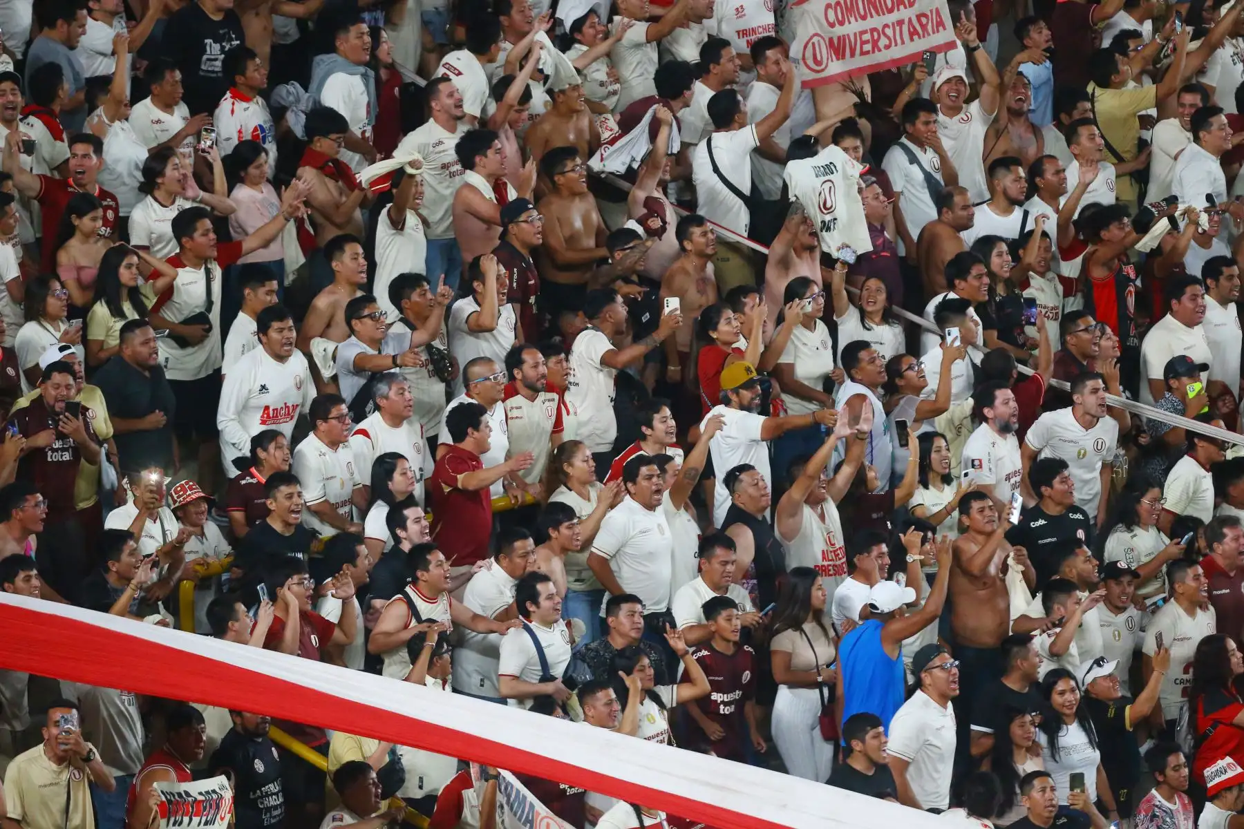 Universitario de Deportes se enfrenta al club Atlético Grau por la fecha 2 de la Liga 1 Apertura  en el estadio Monumental de Ate. 
Foto: ANDINA/Eddy Ramos