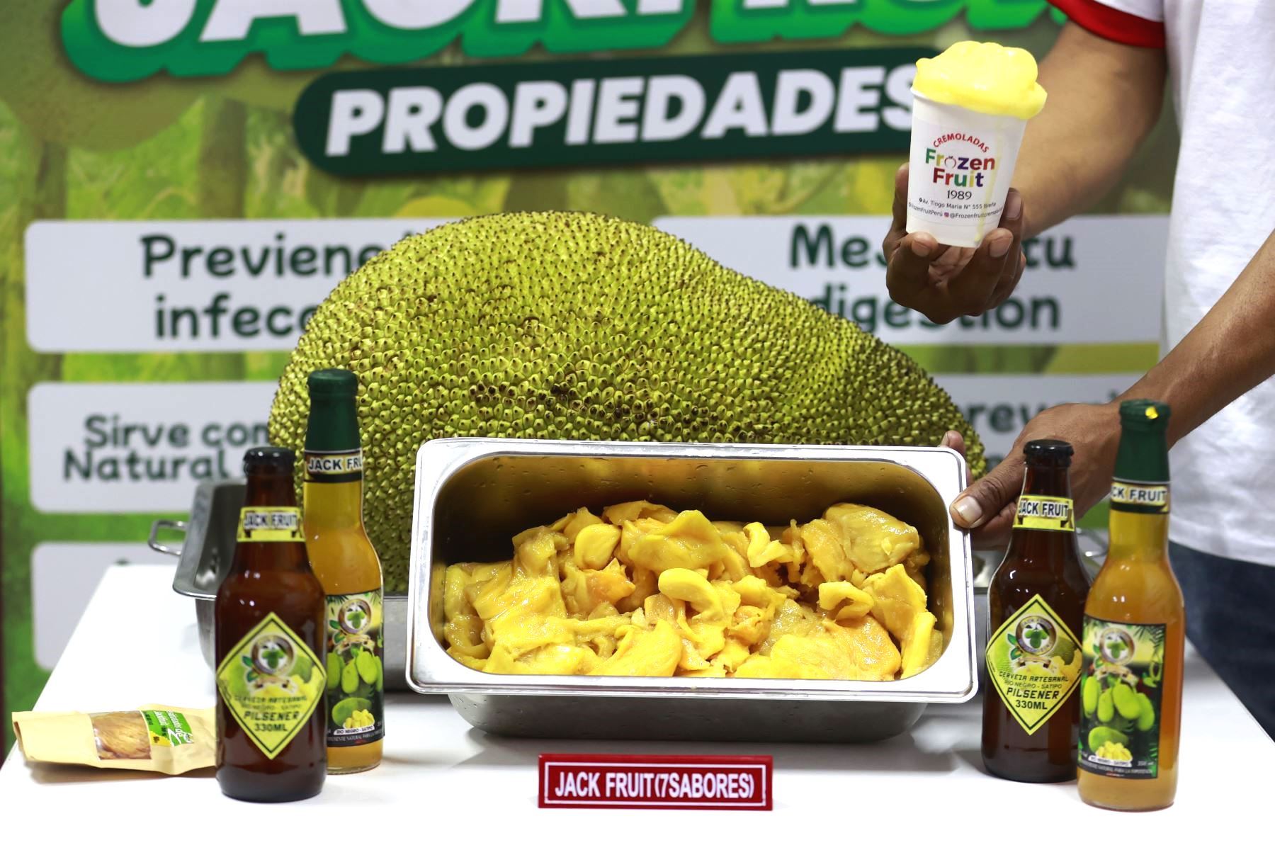 La jaca es una fruta de la India con grandes beneficios para la salud y también se cultiva en la selva peruana. Foto: ANDINA/Vidal Tarqui.