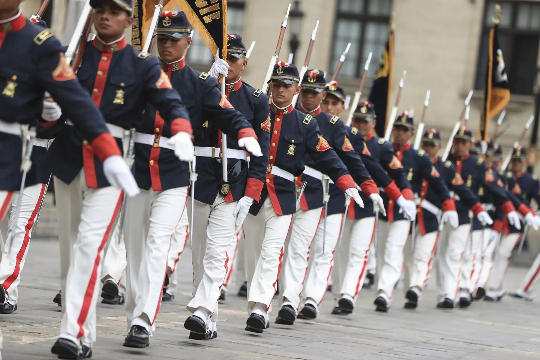Tradicional cambio de guardia en Palacio de Gobierno
Foto: ANDINA/Prensa Presidencia
