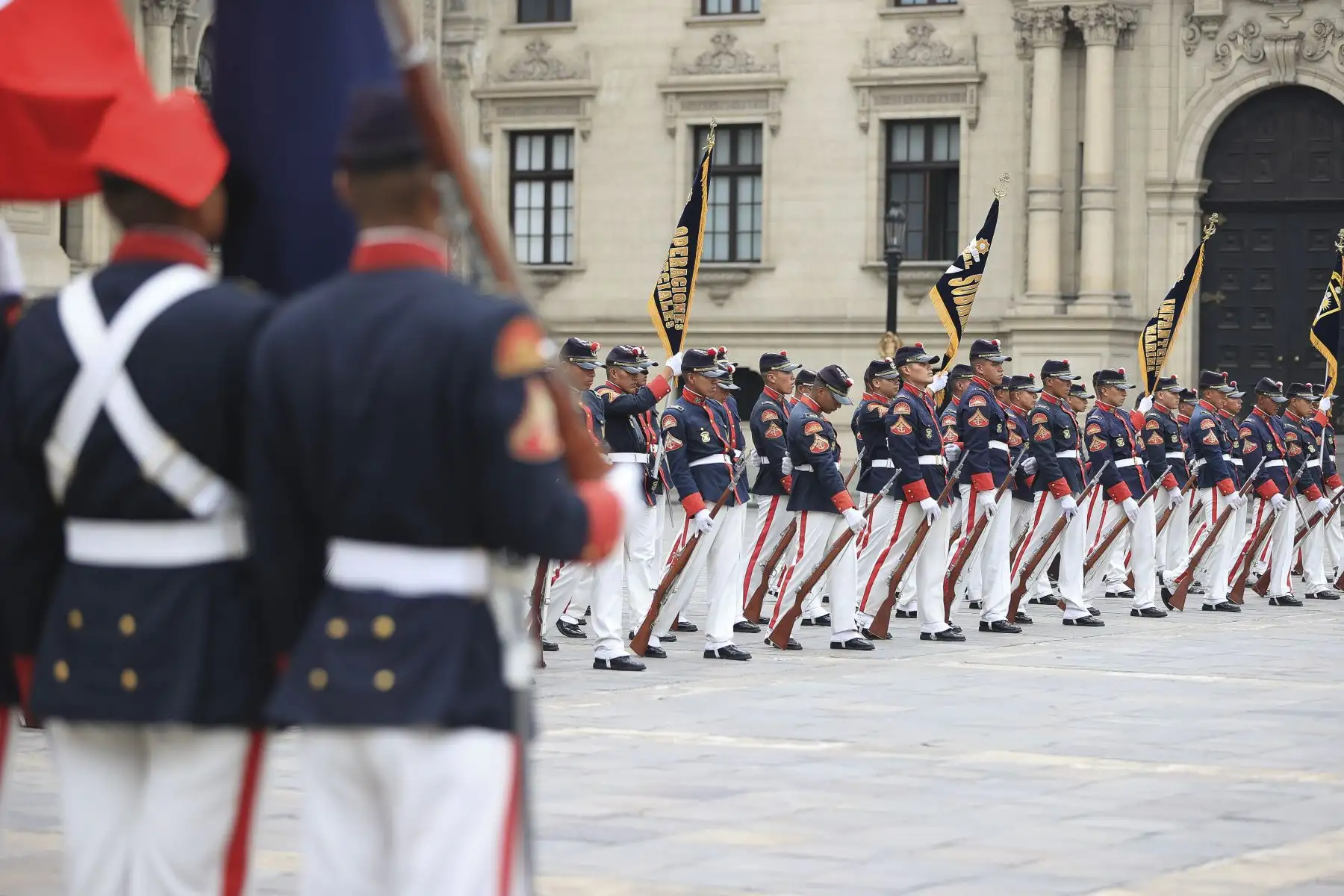 Tradicional cambio de guardia en Palacio de Gobierno
Foto: ANDINA/Prensa Presidencia