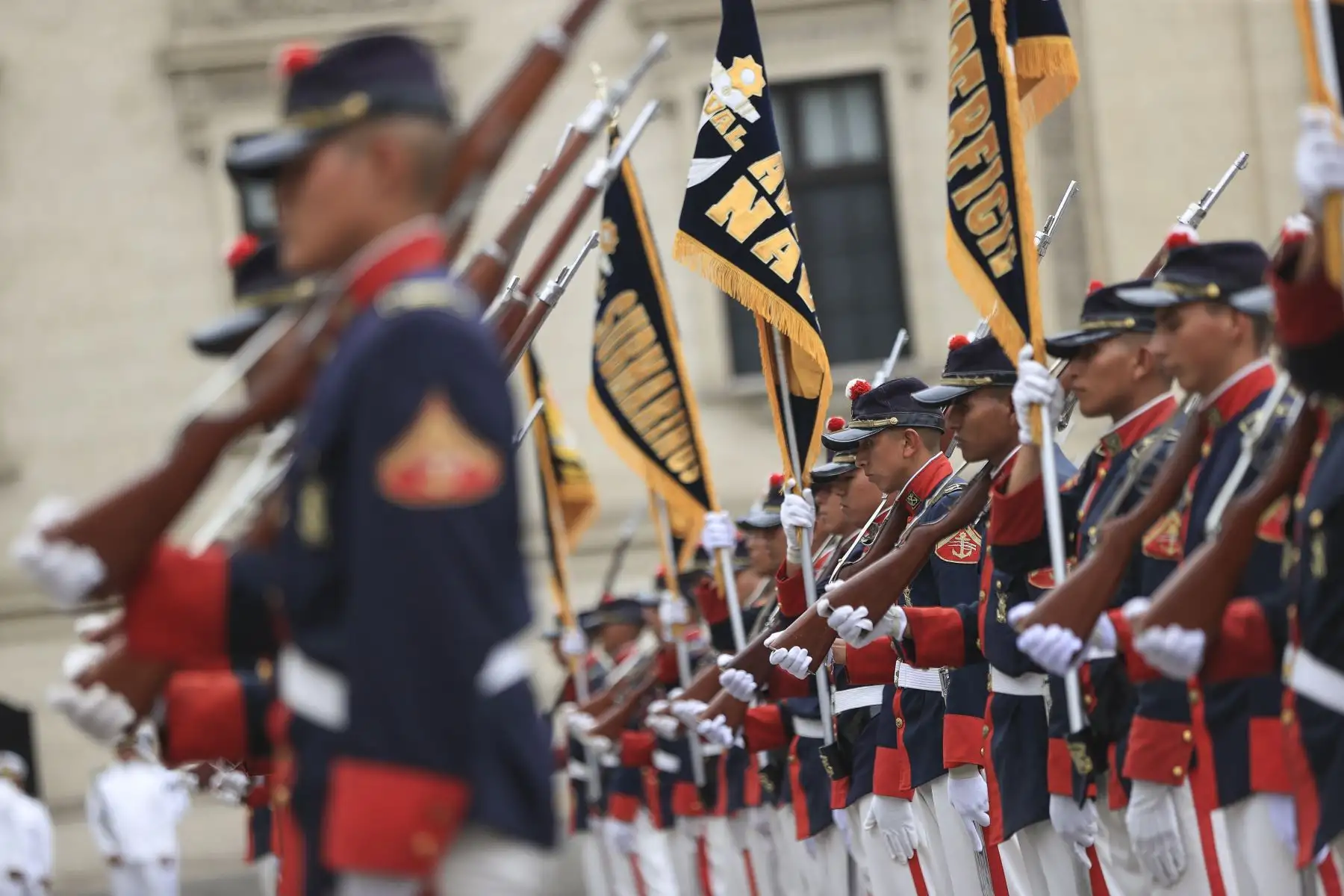 Tradicional cambio de guardia en Palacio de Gobierno
Foto: ANDINA/Prensa Presidencia