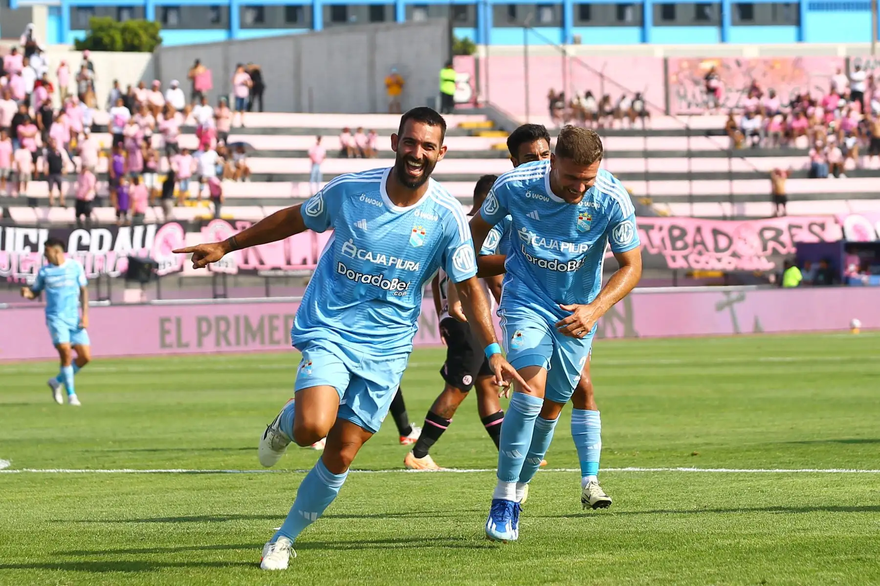 Sport Boys se enfrenta a Sporting Cristal por la fecha 2 de la Liga 1 Apertura  en el estadio Miguel Grau  del Callao. En la imagen, Martín Cauteruccio celebra su gol.
Foto: ANDINA/Eddy Ramos