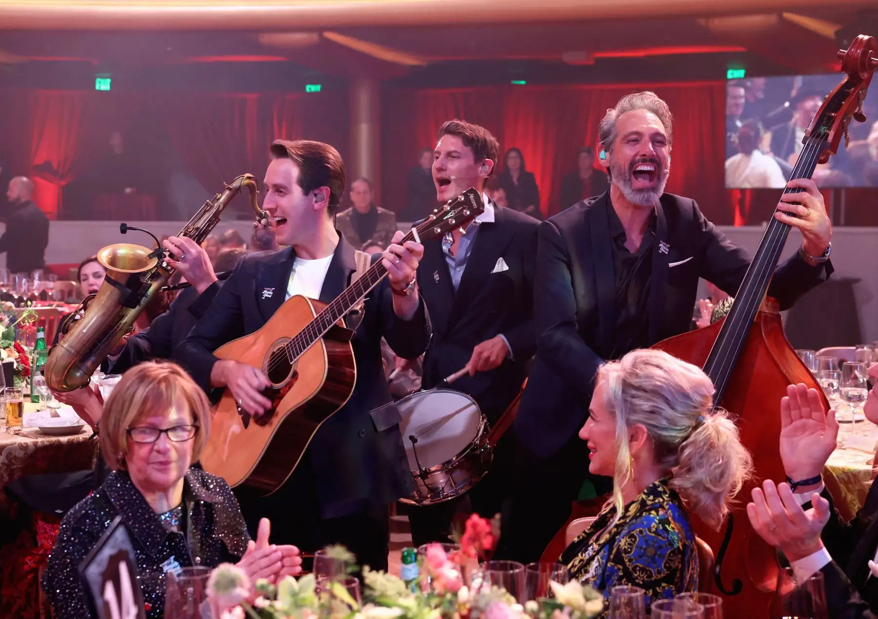 Una vista general de la atmósfera en la fiesta de visualización de los premios Jam for Janie GRAMMY presentada por Live Nation en el Hollywood Palladium el 4 de febrero de 2024 en Los Ángeles, California.

Foto: AFP
