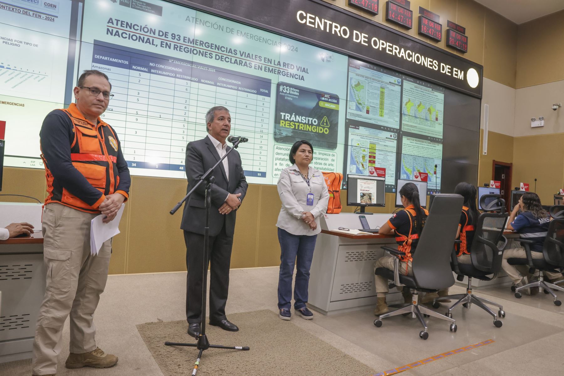 ANDINA/Andrés Valle. Indeci atendió 365 emergencias y entregó ayuda alimentaria por más de 260 toneladas