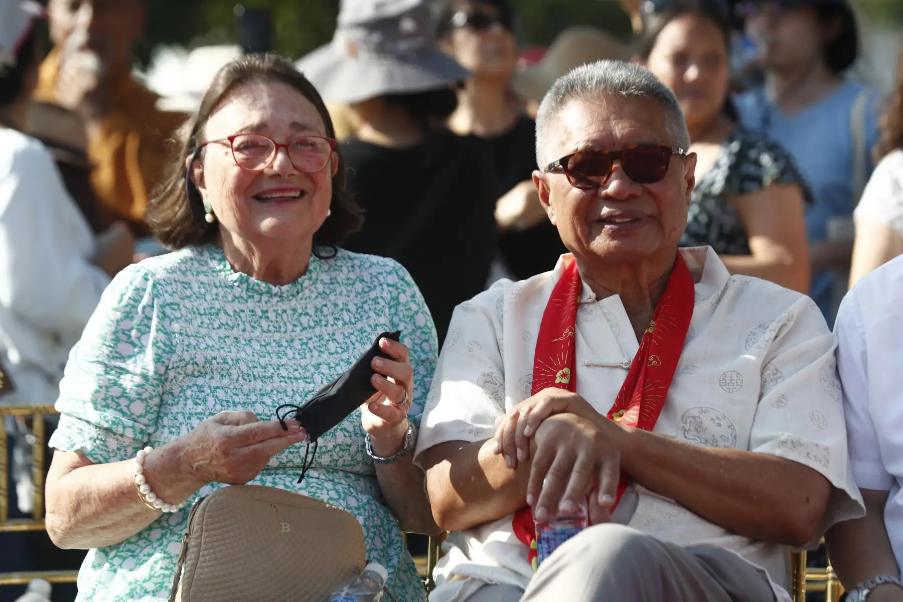En el Parque Chino de Miraflores se realizó una ceremonia al aire libre para celebrarse el Año Nuevo Chino, con la participación de autoridades públicas, miembros del cuerpo diplomático extranjero en el Perú y público en general. Foto: ANDINA/Daniel Bracamonte