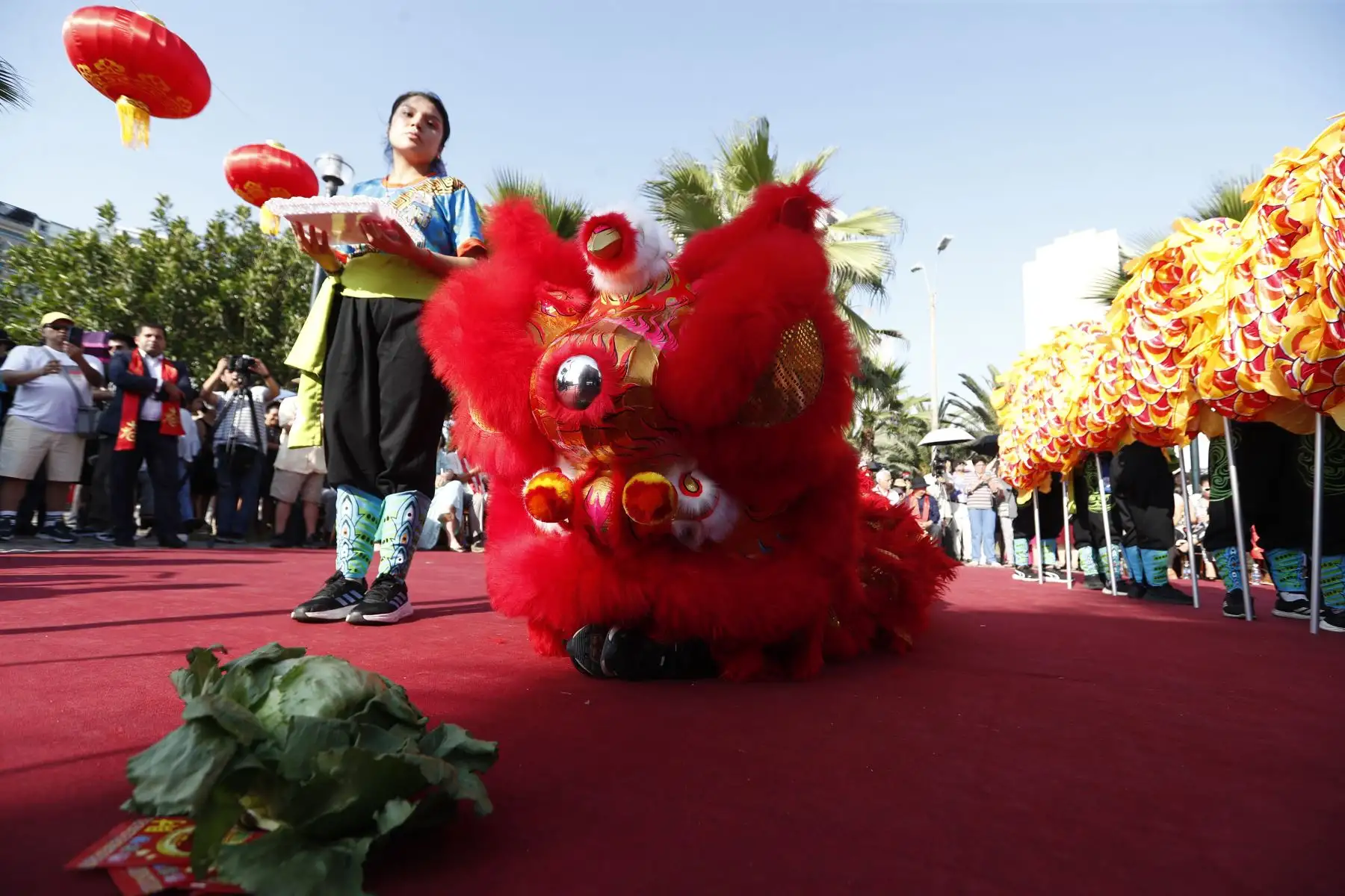 En el Parque Chino de Miraflores se realizó una ceremonia al aire libre para celebrarse el Año Nuevo Chino, con la participación de autoridades públicas, miembros del cuerpo diplomático extranjero en el Perú y público en general. Foto: ANDINA/Daniel Bracamonte