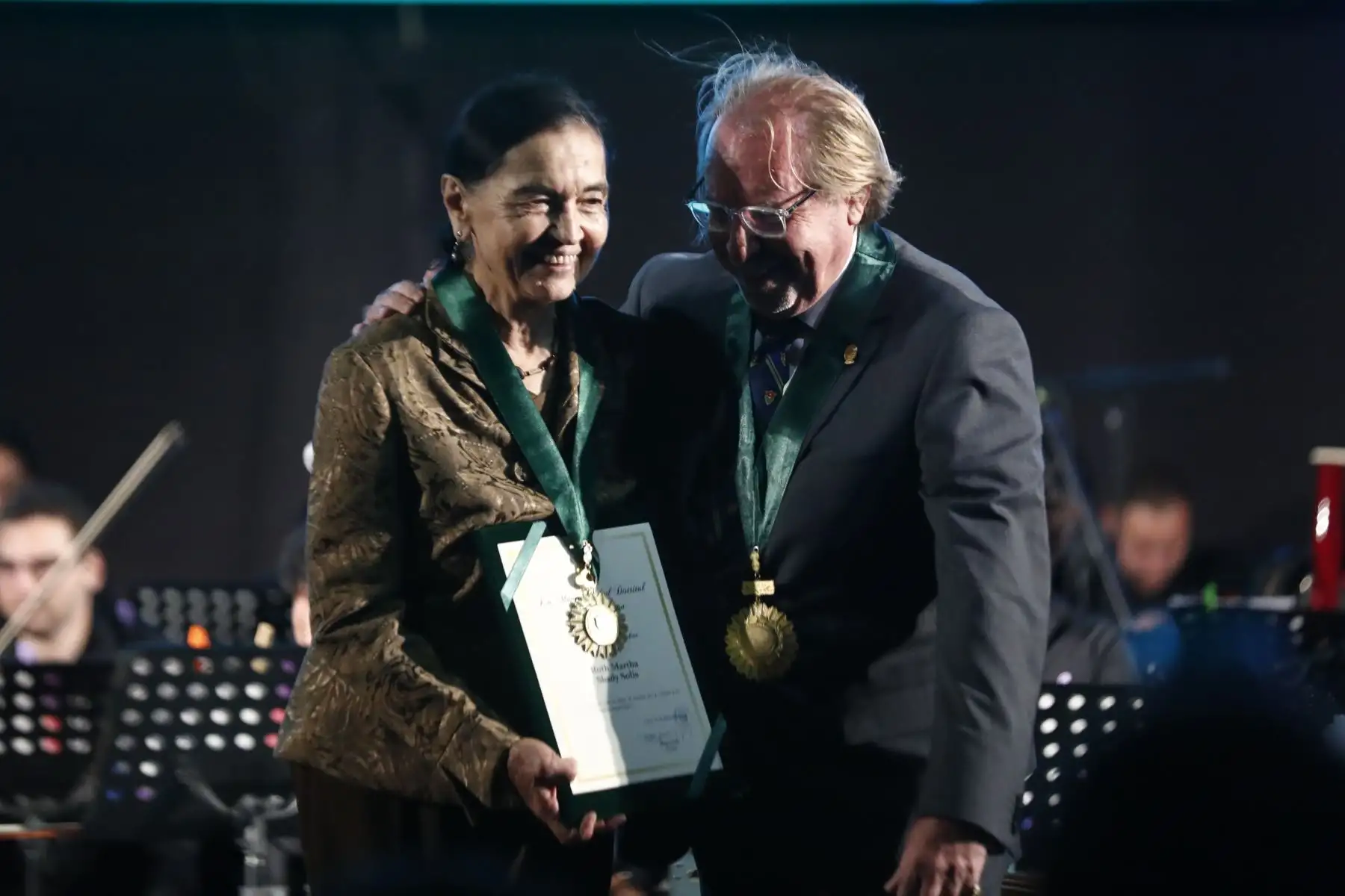 La arqueóloga y directora de la Zona Arqueológica Caral, Ruth Shady, fue reconocida por la Municipalidad de La Molina durante una ceremonia especial realizada en el marco de las celebraciones por el 62 aniversario del distrito. Foto: ANDINA/Daniel Bracamonte