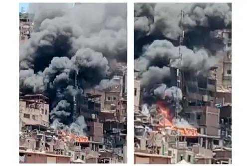 Siniestro ocurrió en asentamiento humano Siete de Octubre, El Agustino. Foto: Captura TV