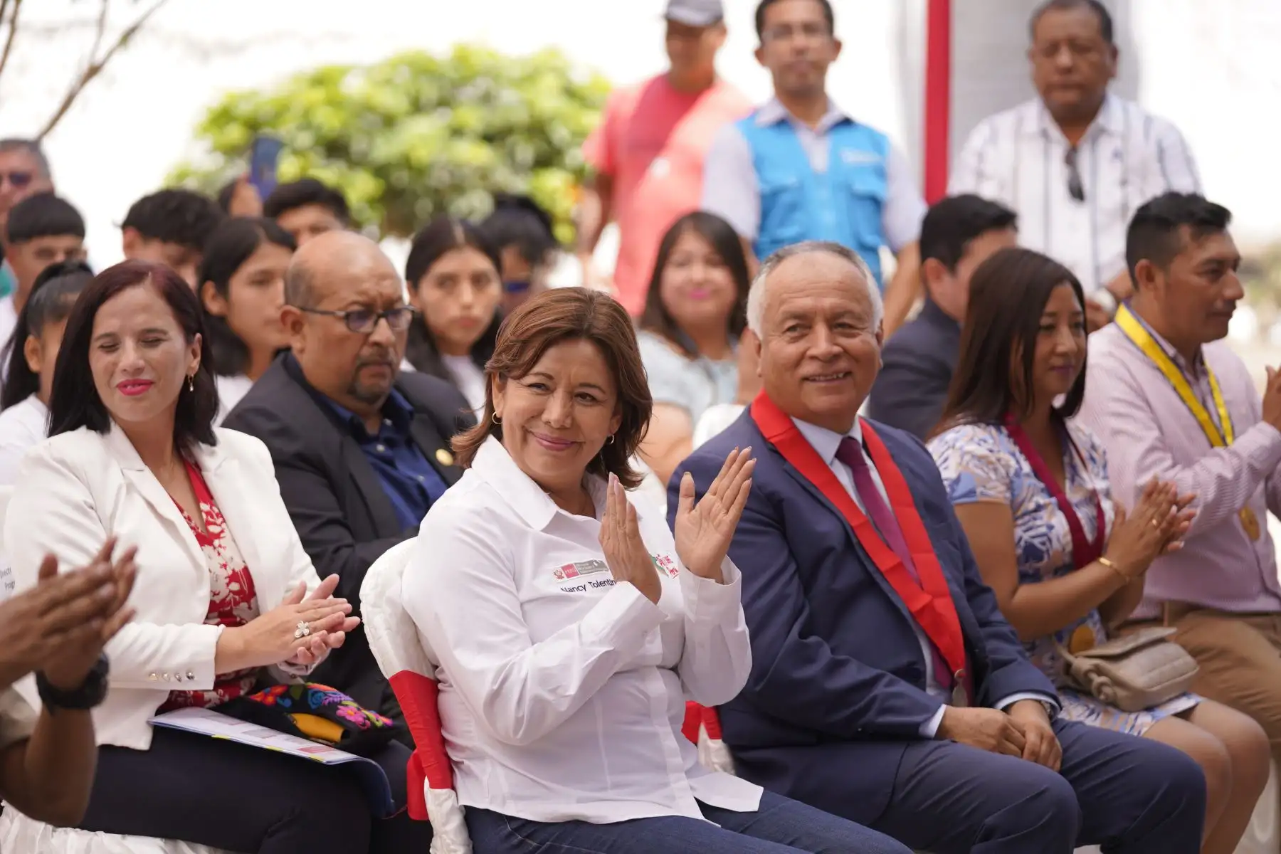 Ministra de la Mujer y Poblaciones Vulnerables, Nancy Tolentino, inauguró el Centro Emergencia Mujer (CEM) Cañete. Foto: ANDINA/ MIMP Perú