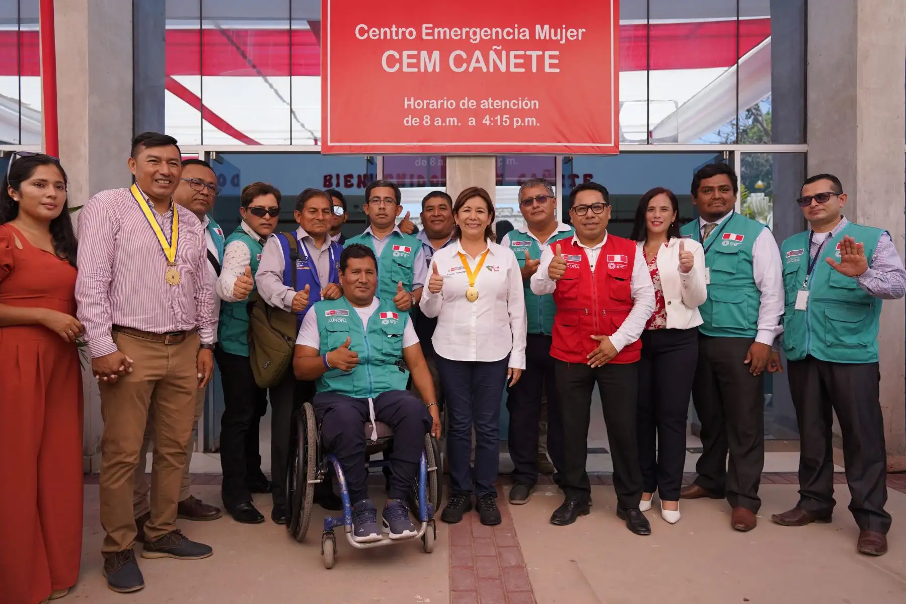 Ministra de la Mujer y Poblaciones Vulnerables, Nancy Tolentino, inauguró el Centro Emergencia Mujer (CEM) Cañete. Foto: ANDINA/ MIMP Perú